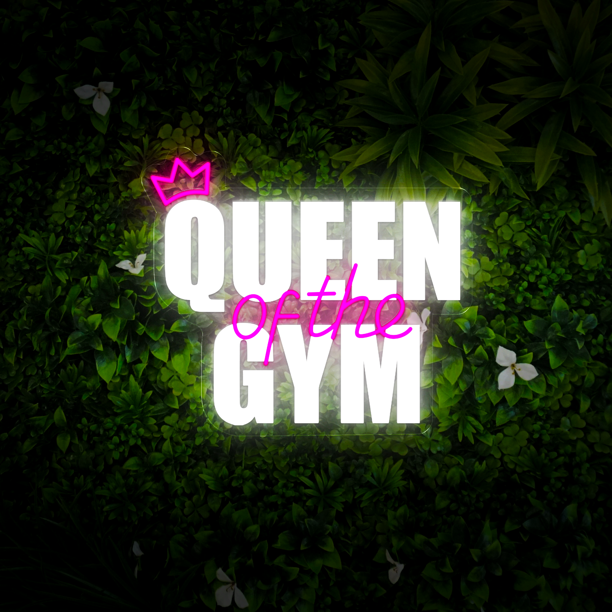 Queen Of The Gym Artwork Neon Sign