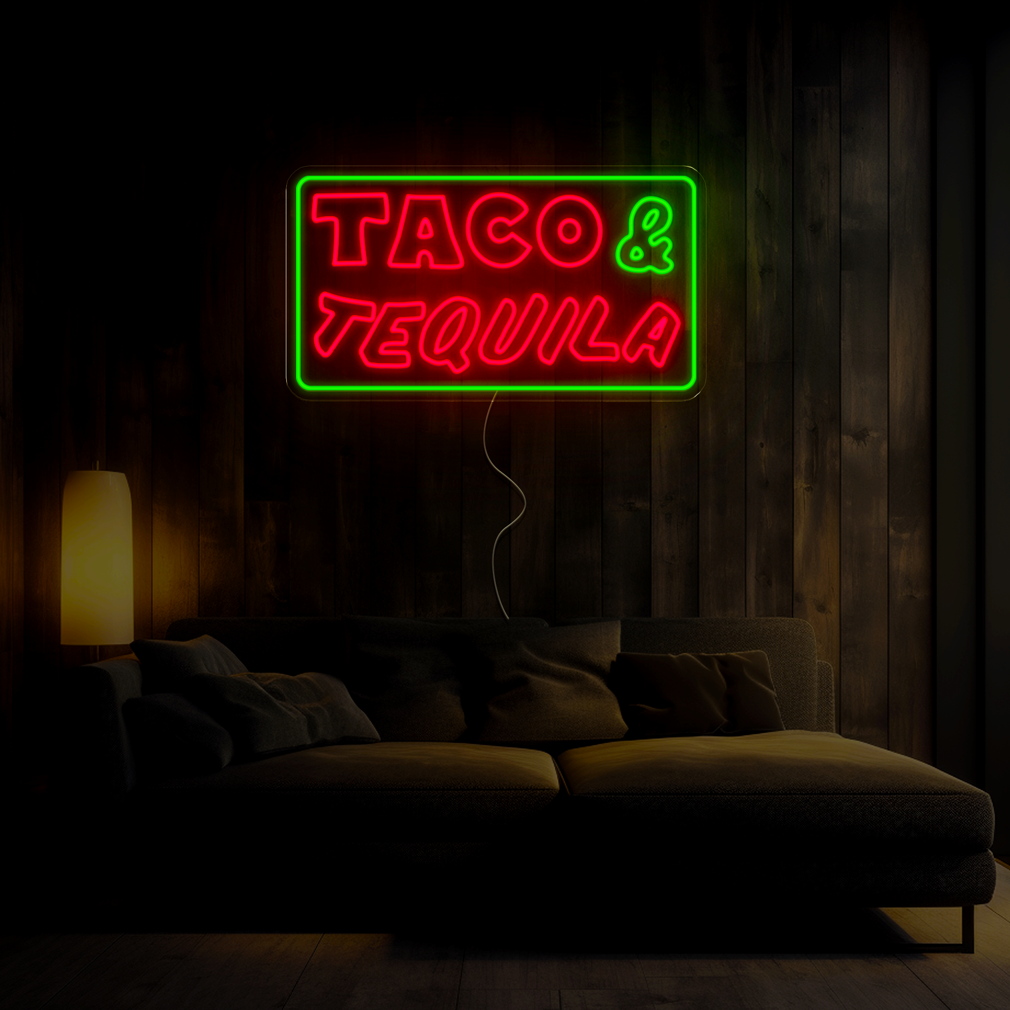 Taco & Tequila Neon Sign