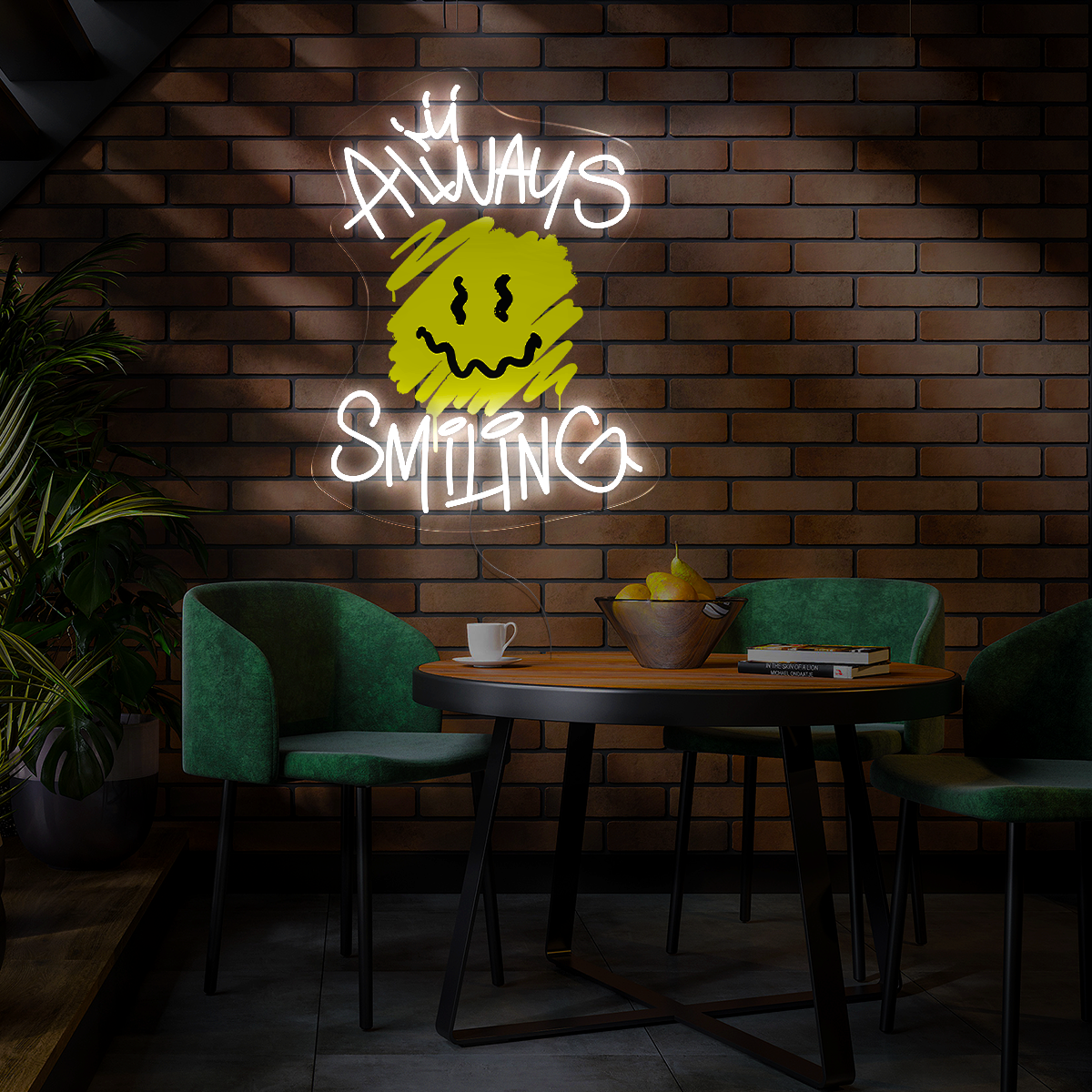 Always Smiling Artwork Led Neon Sign