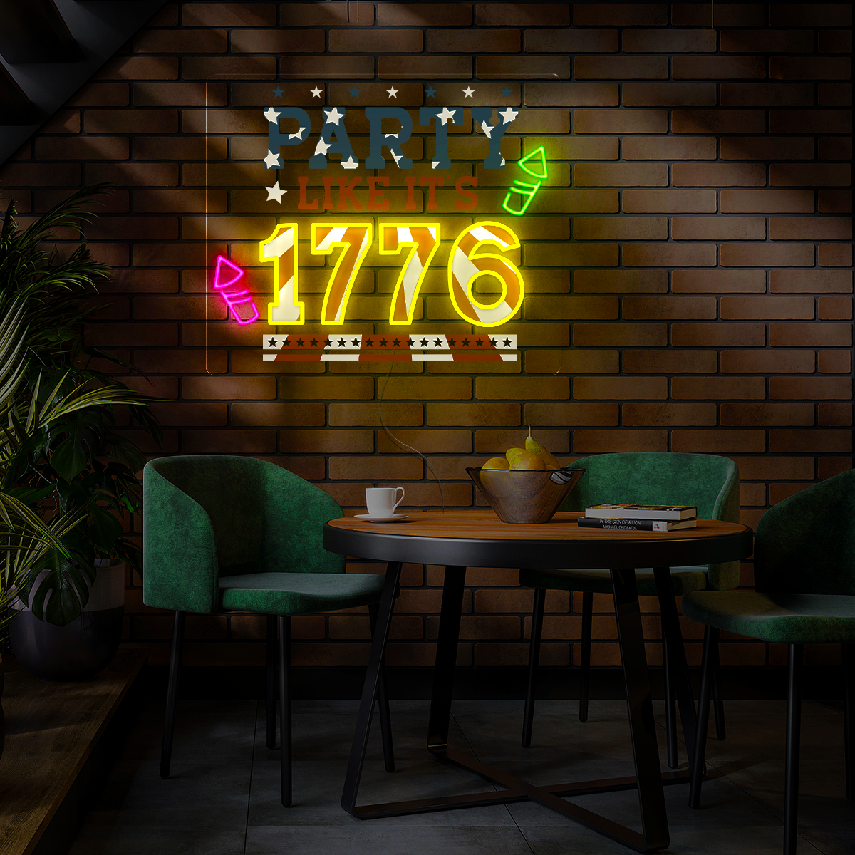 Party Like It's 1776 Artwork Neon Sign