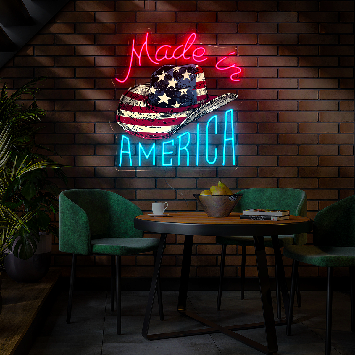 Made In America 4th of July Artwork Neon Sign