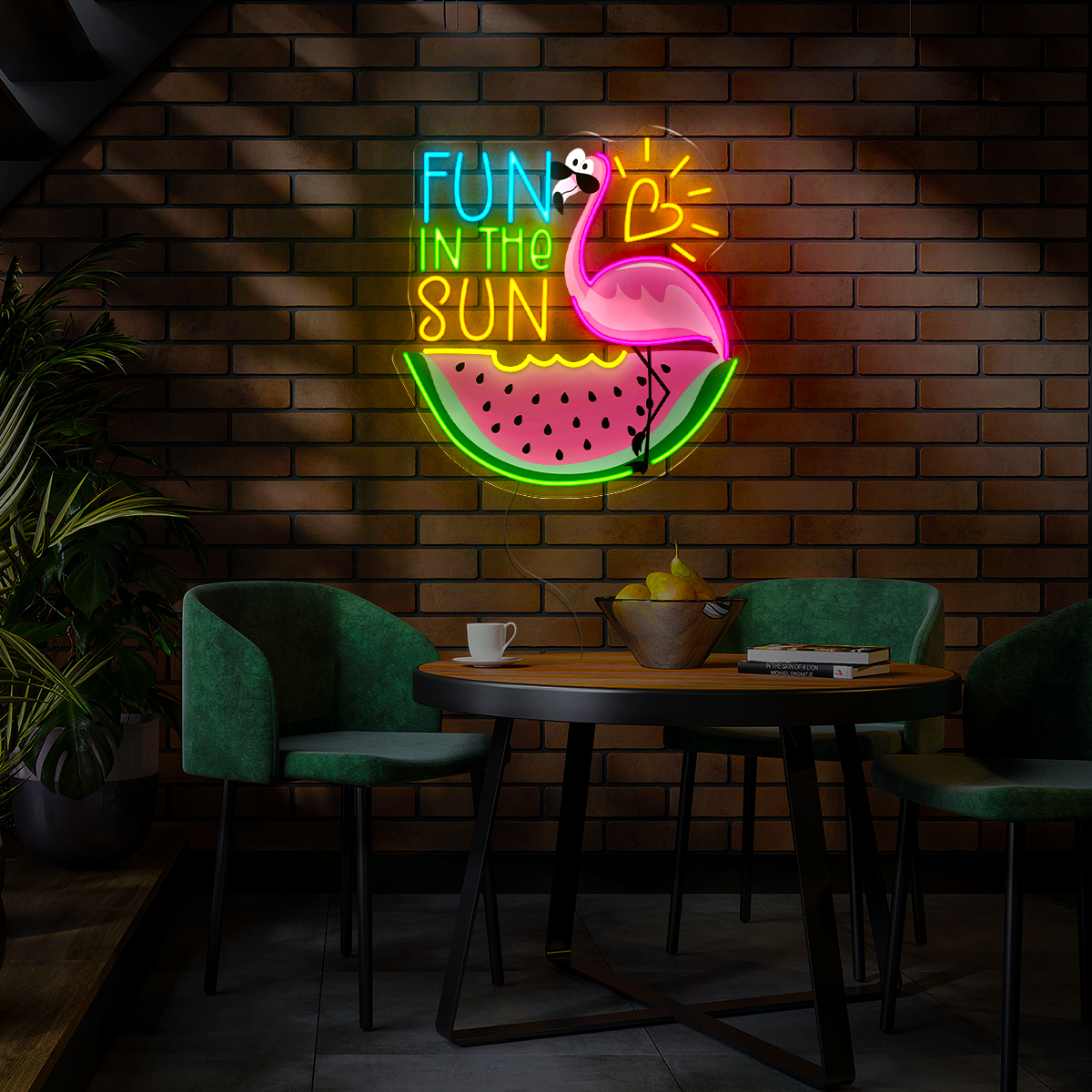 Fun In The Sun Artwork Neon Sign