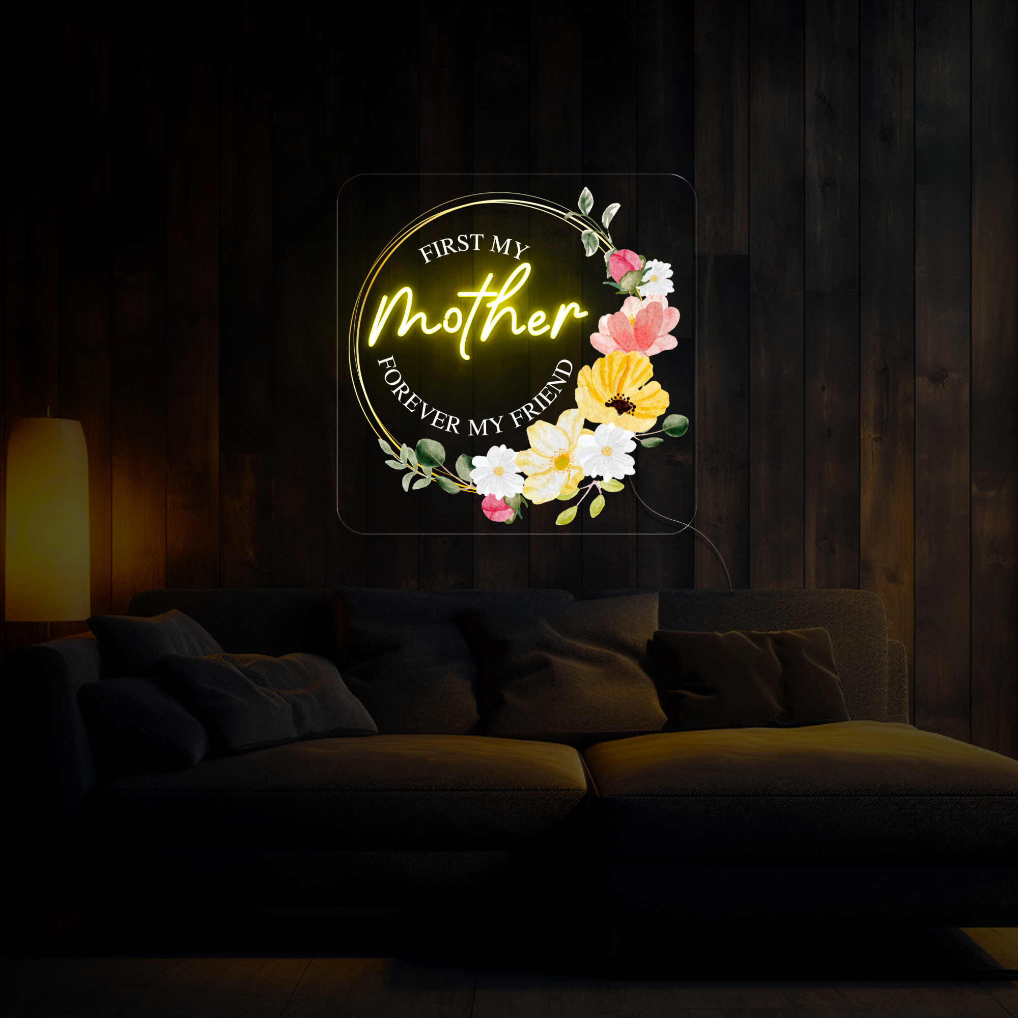 Happy Mother's Day Artwork Neon Sign