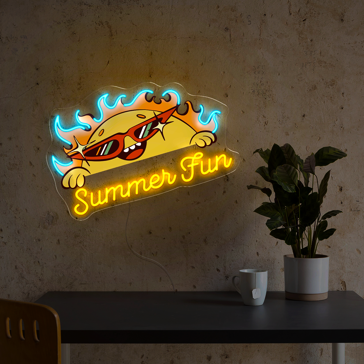 Summer Fun Artwork Neon Sign