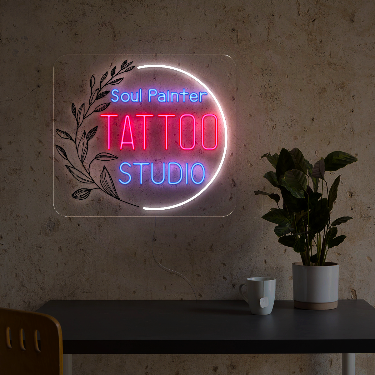 Tattoo Studio Artwork Neon Sign