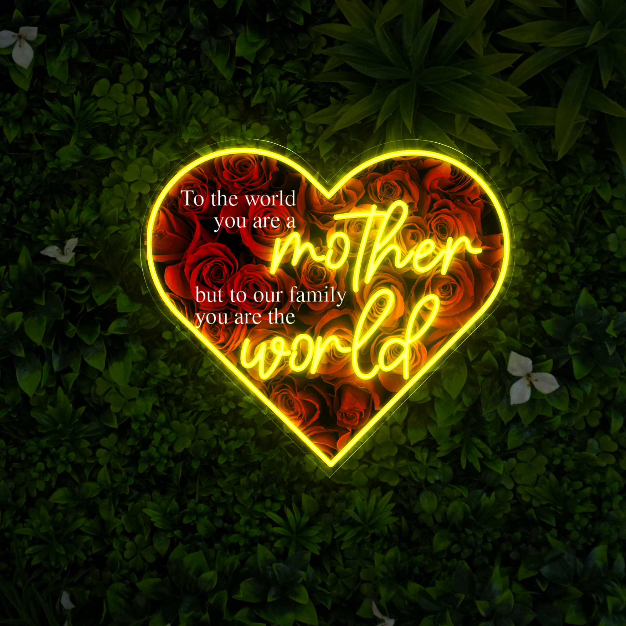 Mother's Day Message Artwork Neon Sign