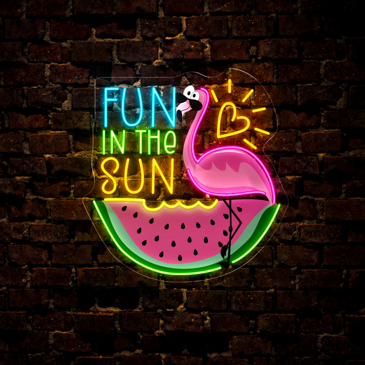 Fun In The Sun Artwork Neon Sign