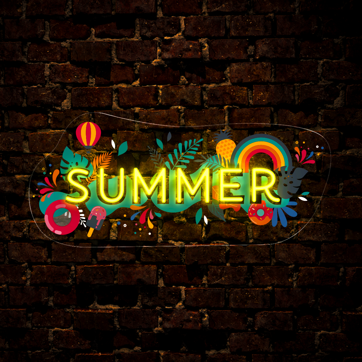 Summer Artwork Neon Sign