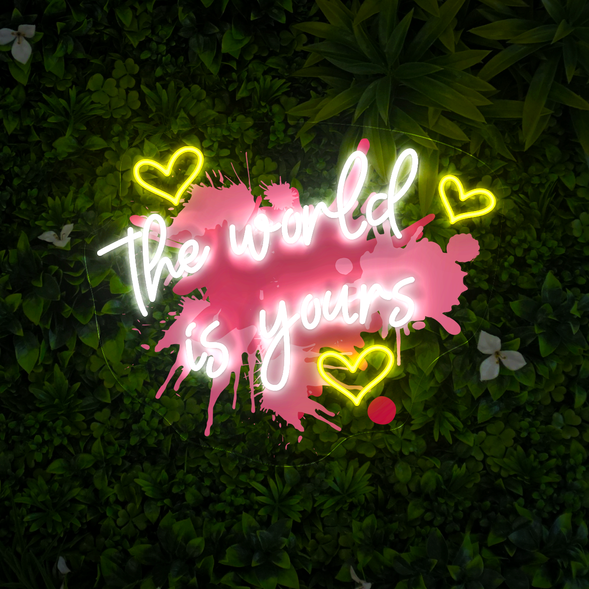 The World Is Yours Artwork Neon Sign