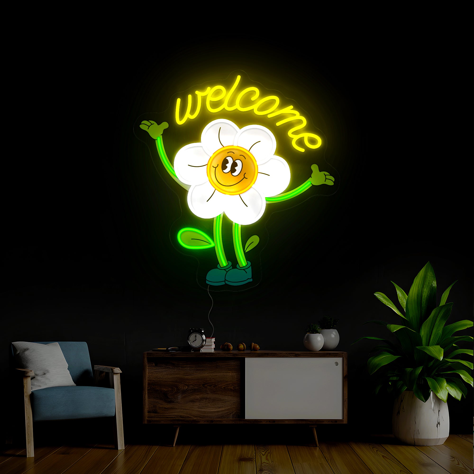 Welcome Artwork Neon Sign