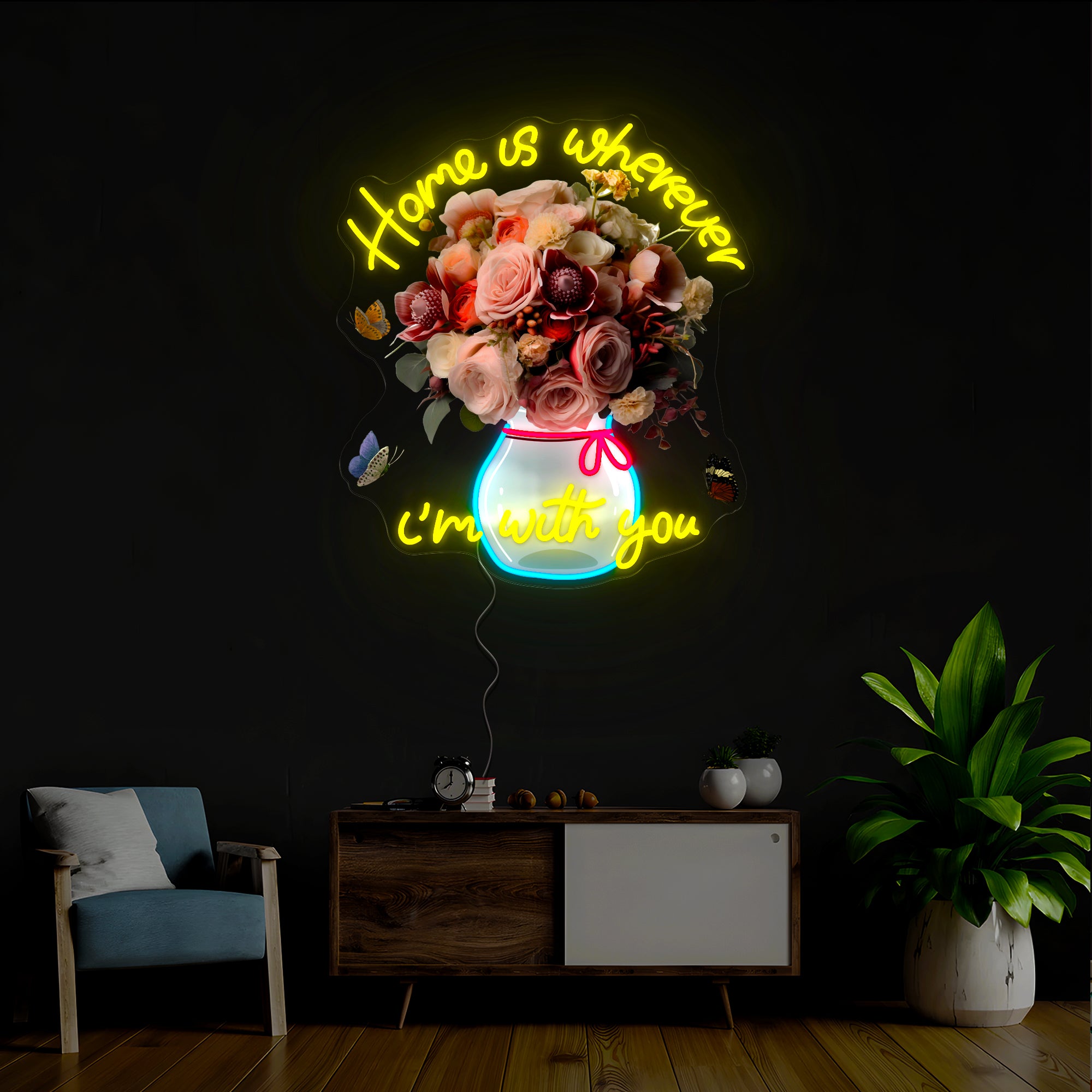 Happy Mother's Day Artwork Neon Sign