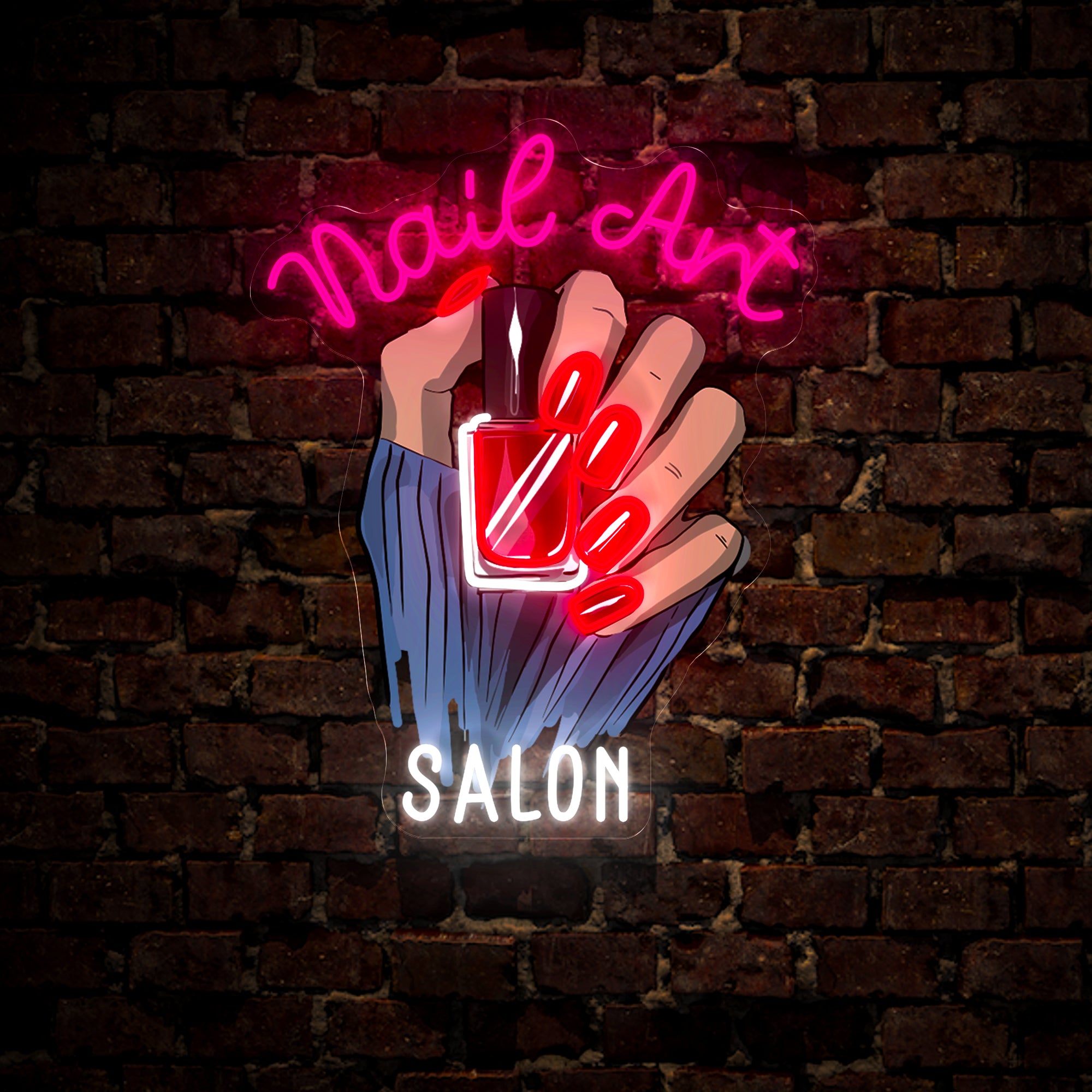 Personalized Nail Art Artwork Neon Sign