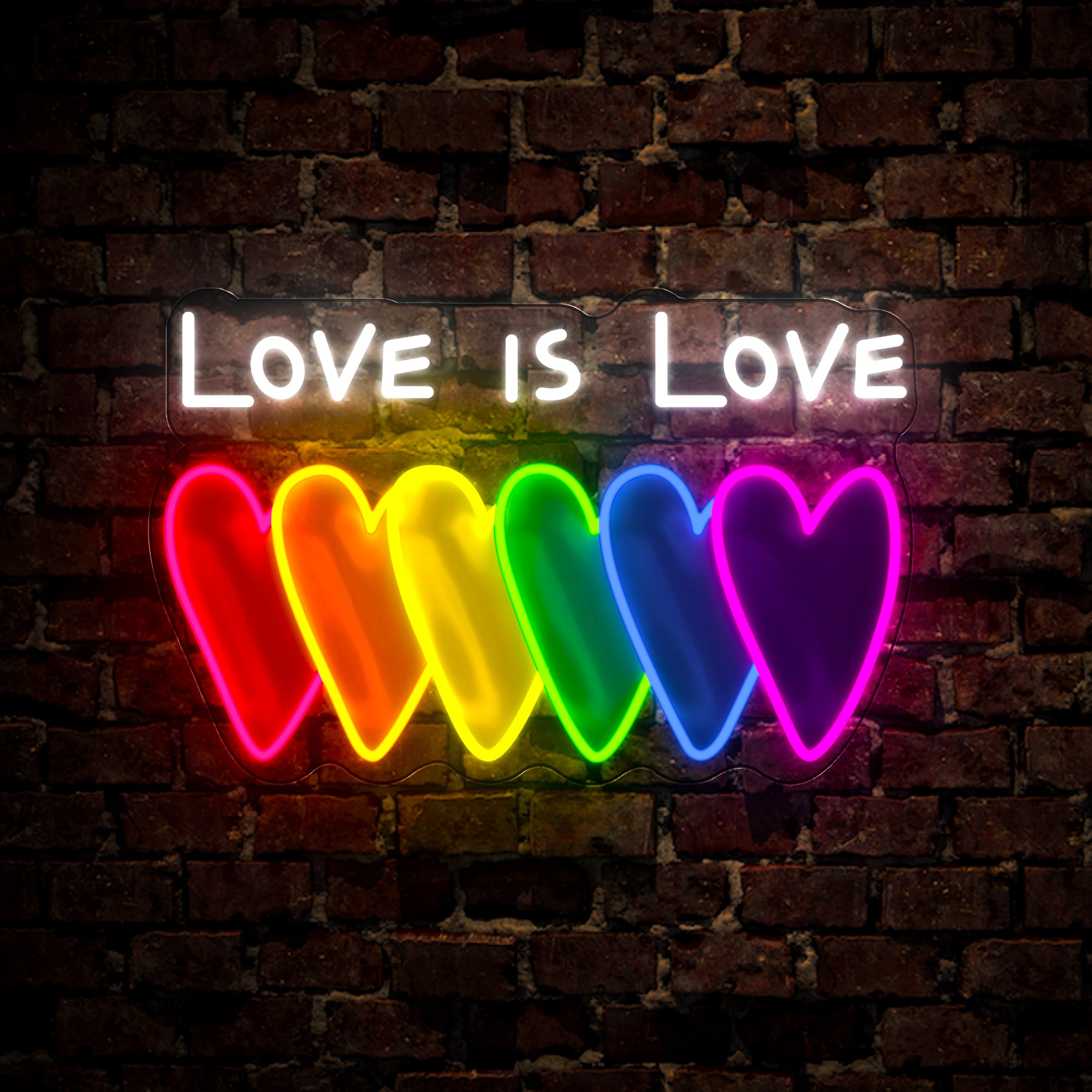 Love Is Love Artwork Neon Sign