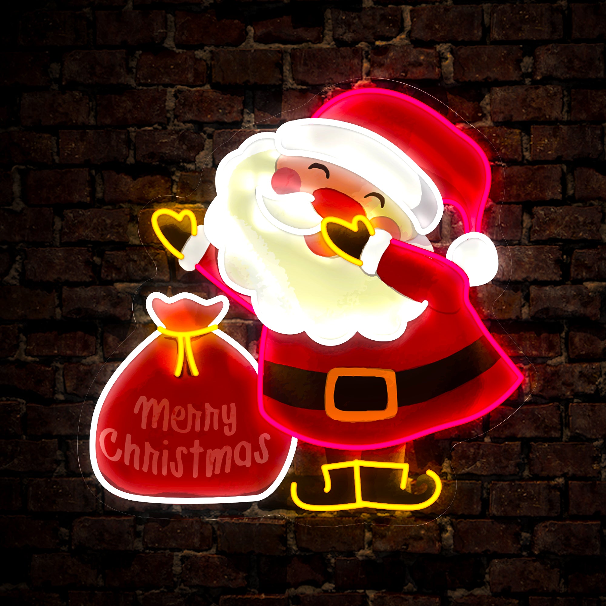 Santa Claus Artwork Neon Sign