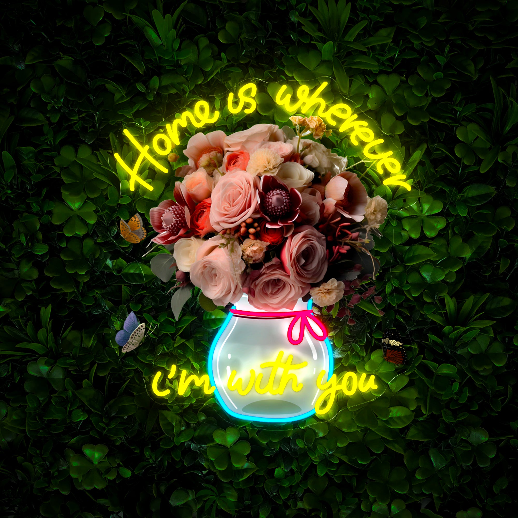 Happy Mother's Day Artwork Neon Sign