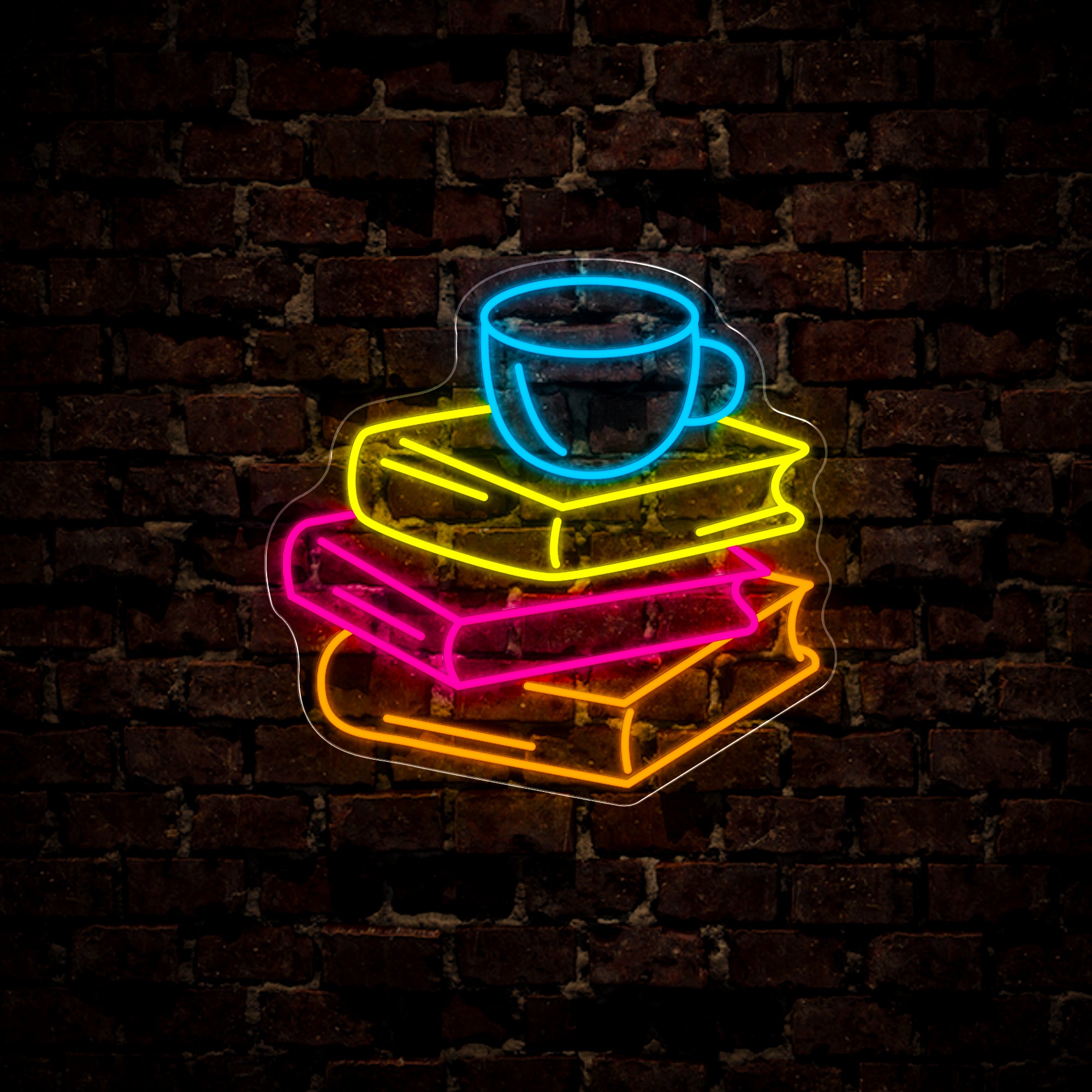 Drink Coffee And Read Good Books Neon Sign