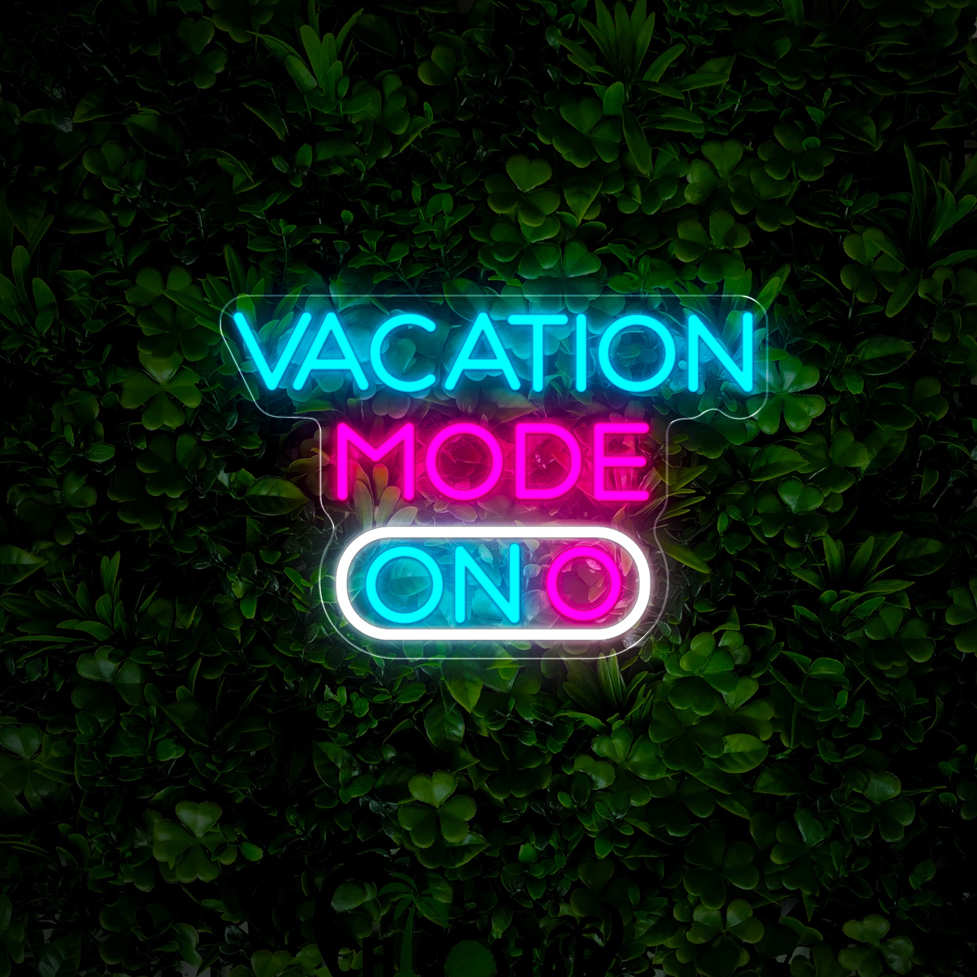 Vacation Mode On Neon Sign