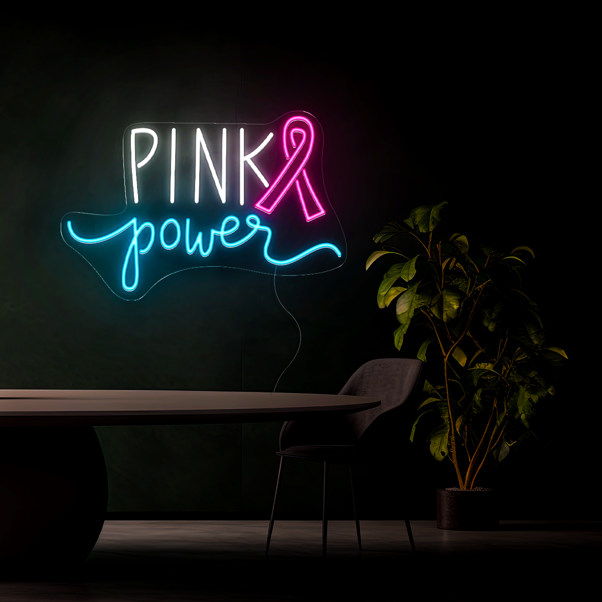 Pink Power Neon Sign