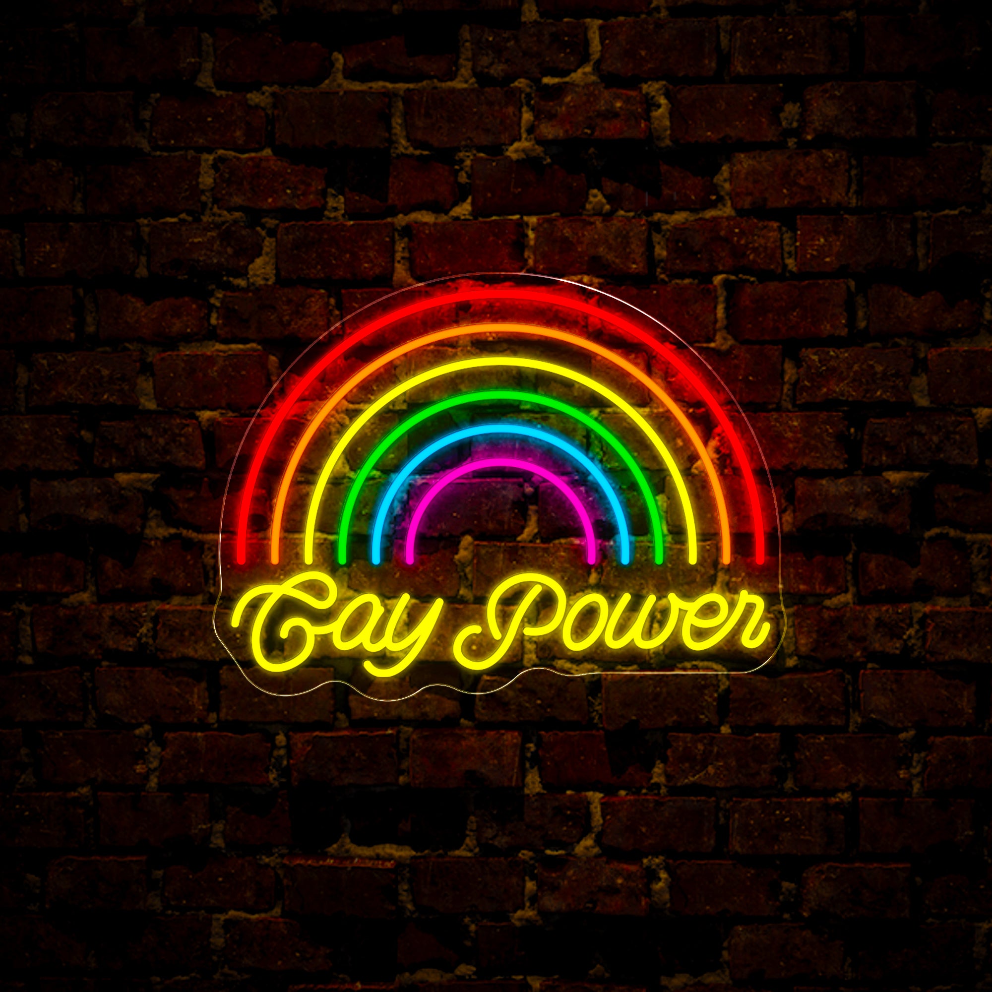 Funny Pride Month Gay Power Neon Sign