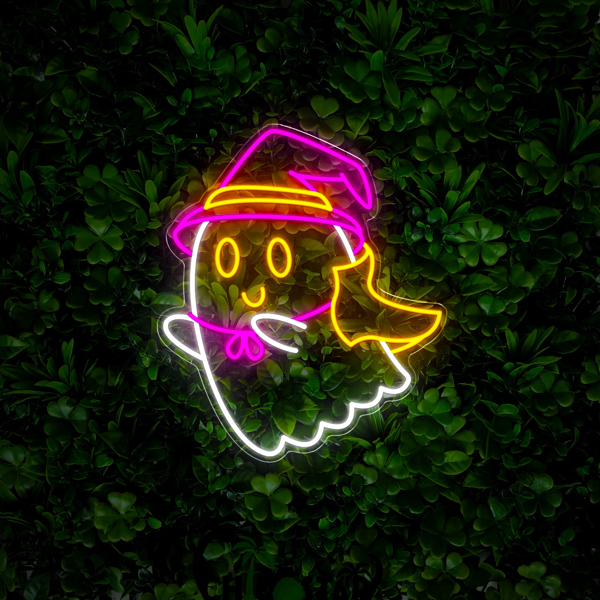 Cute Boo Haloween Neon Sign