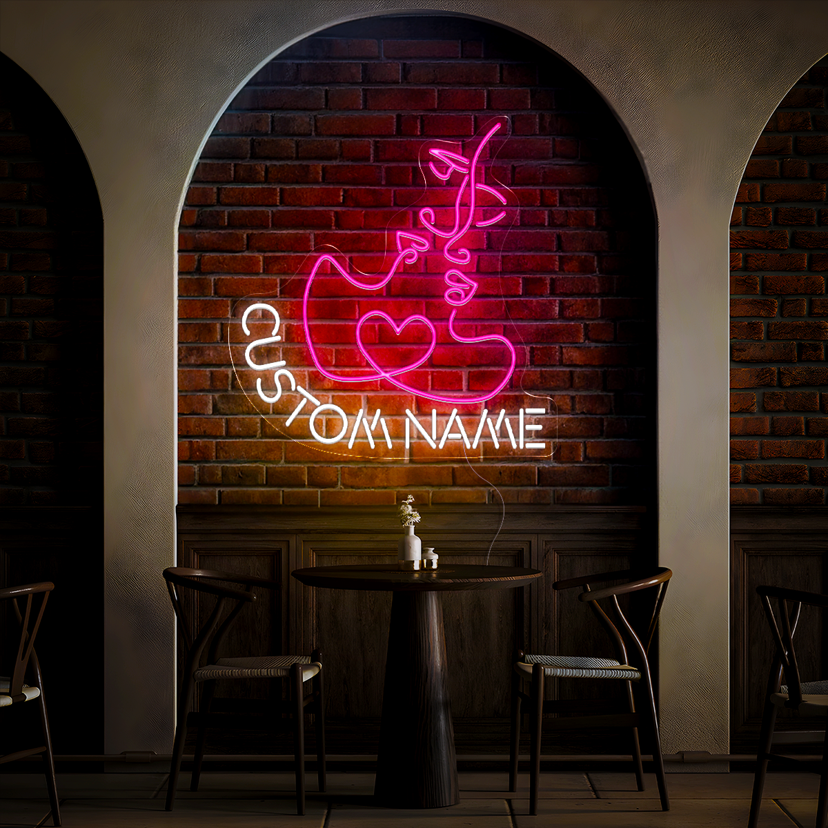 Personalized Couple Name in Valentines Led Neon