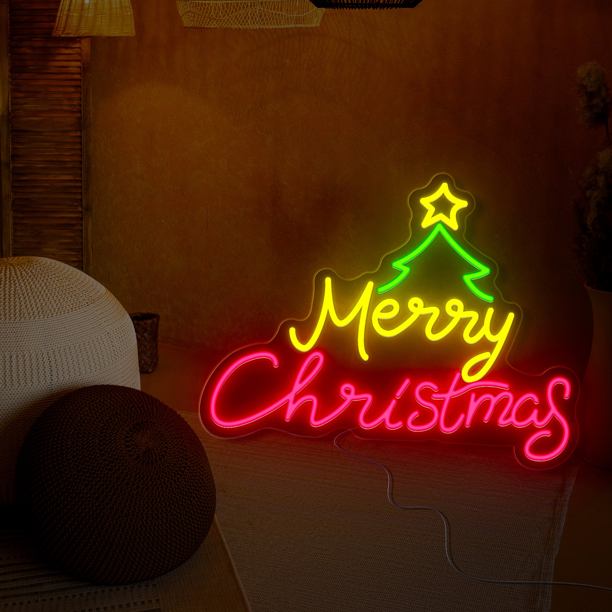 Merry Christmas Neon Sign