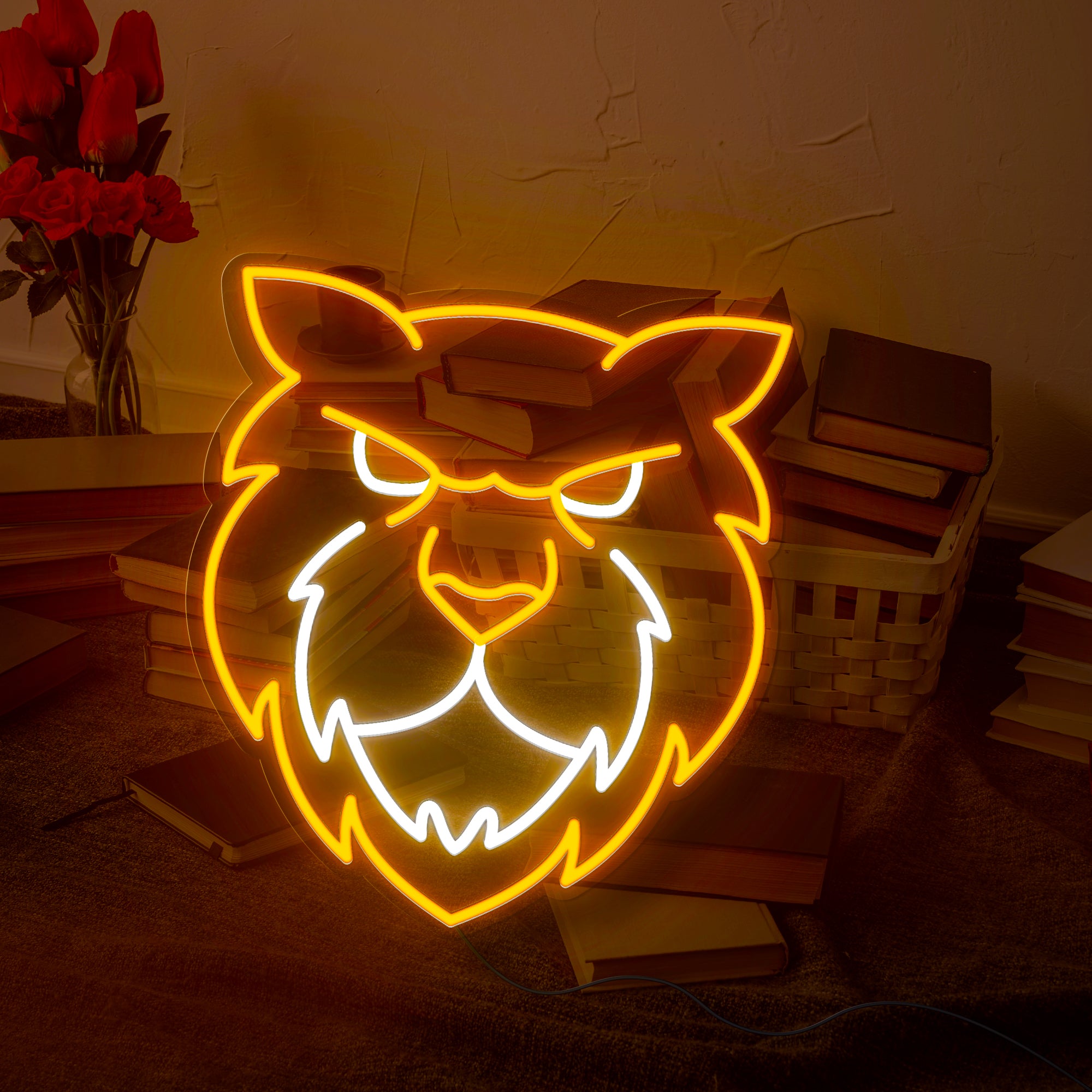 Tiger Mascot Neon Sign