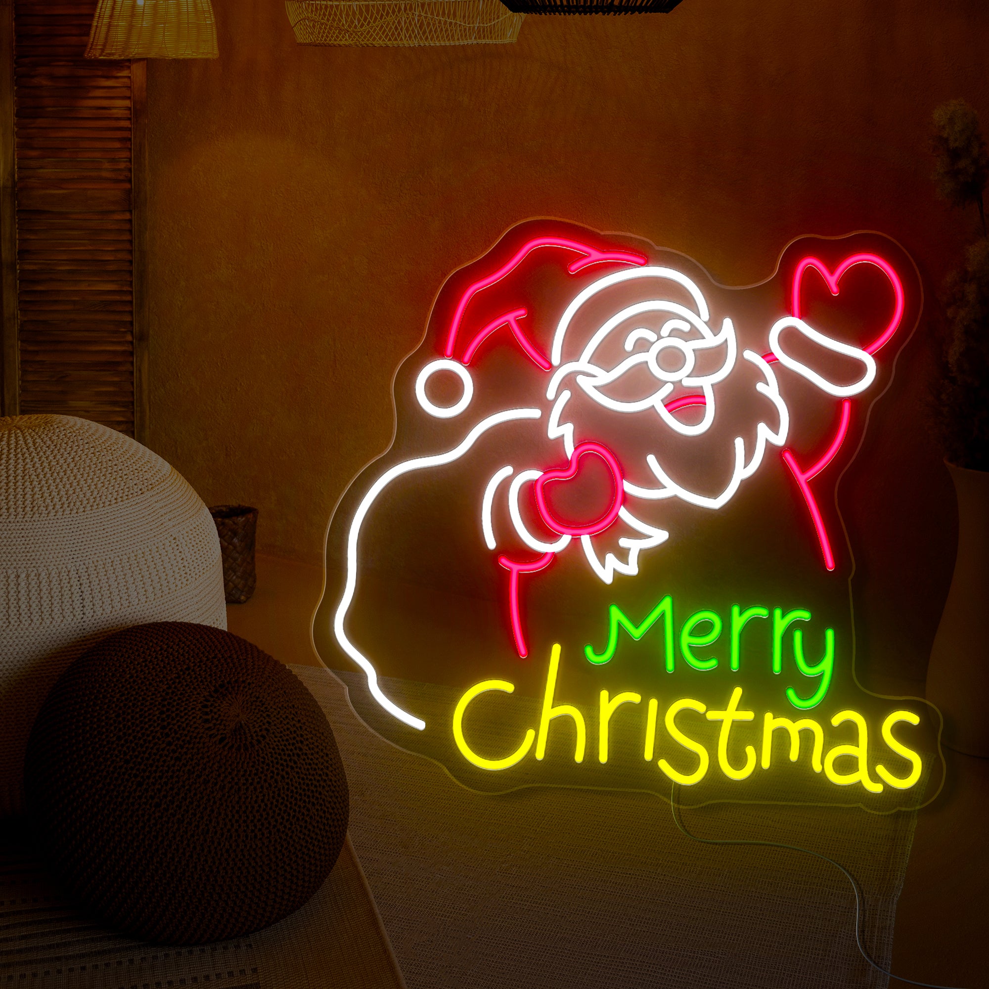 Christmas Santa Neon Sign