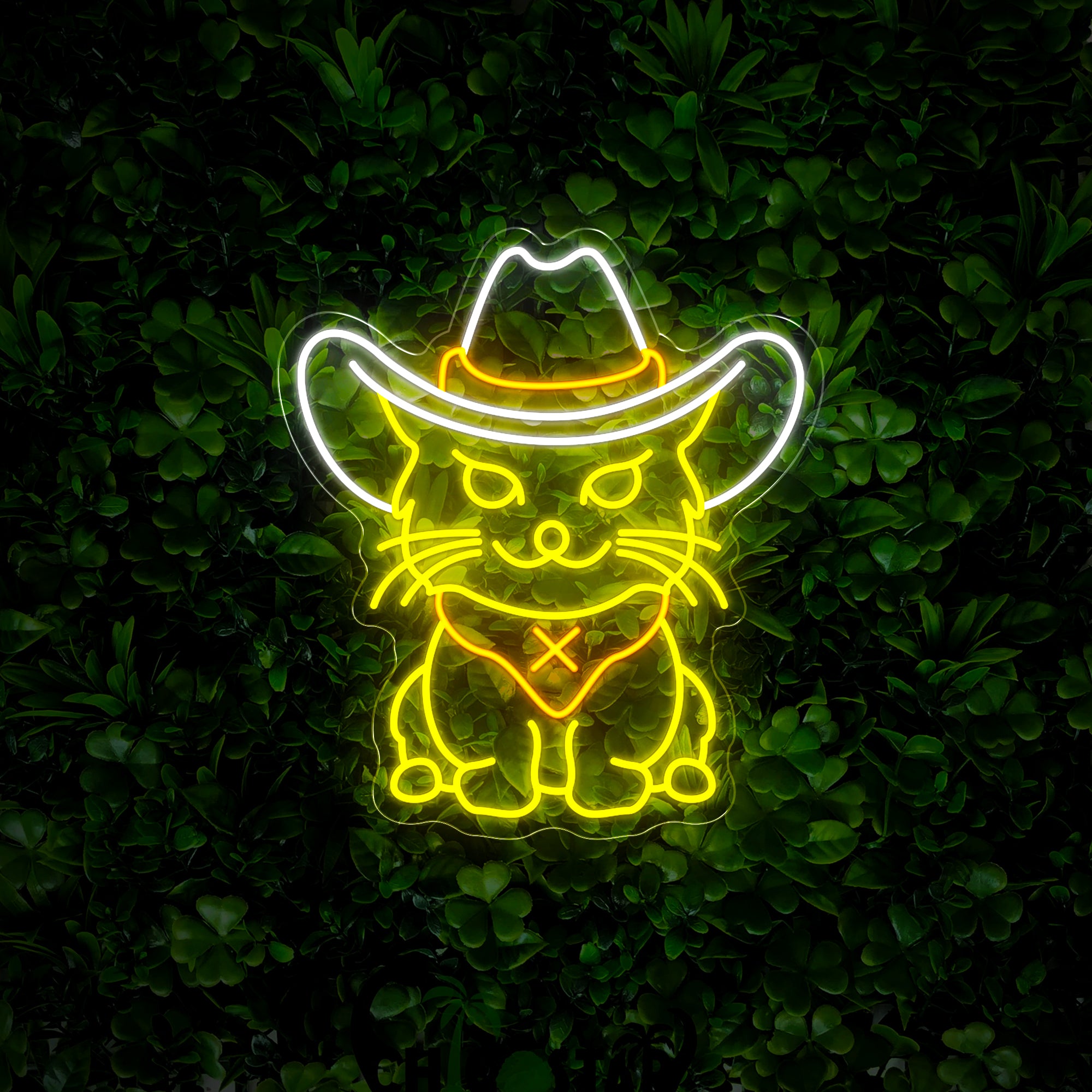 Cowboy Cat Neon Sign