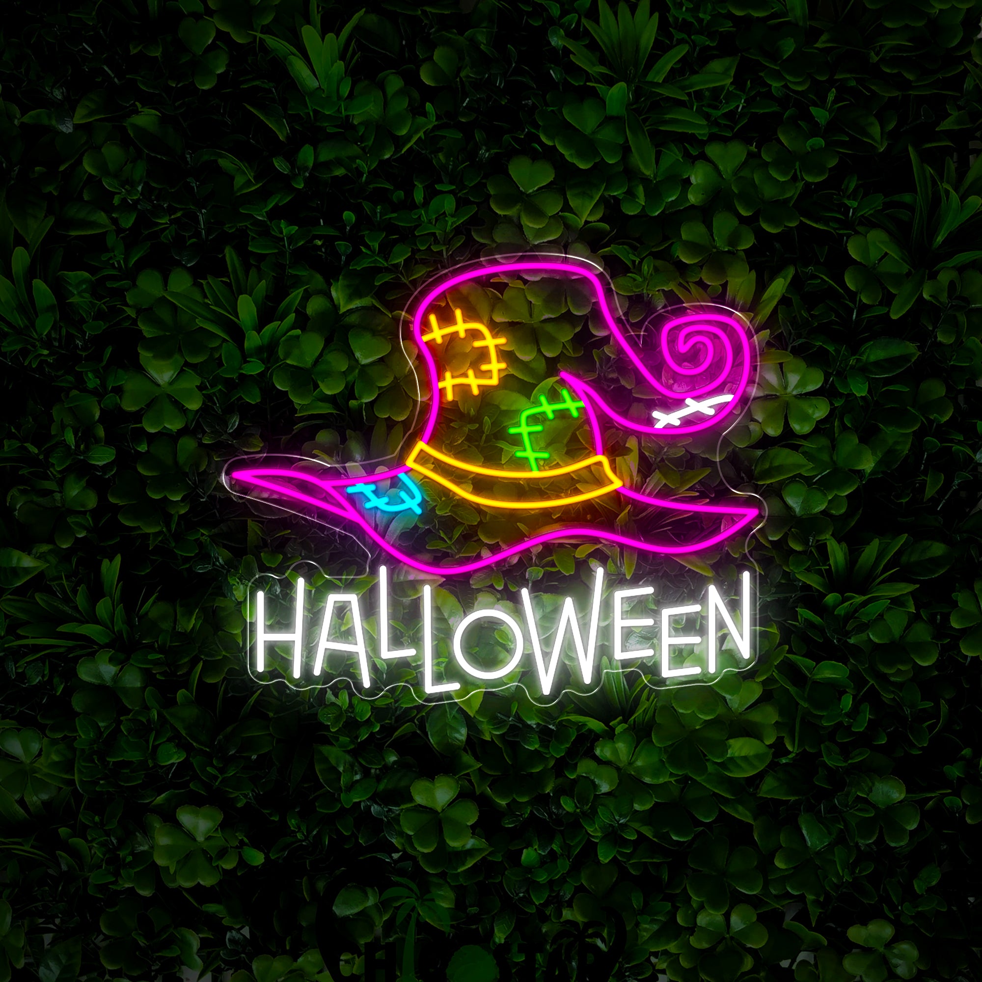 Halloween Hat Neon Sign