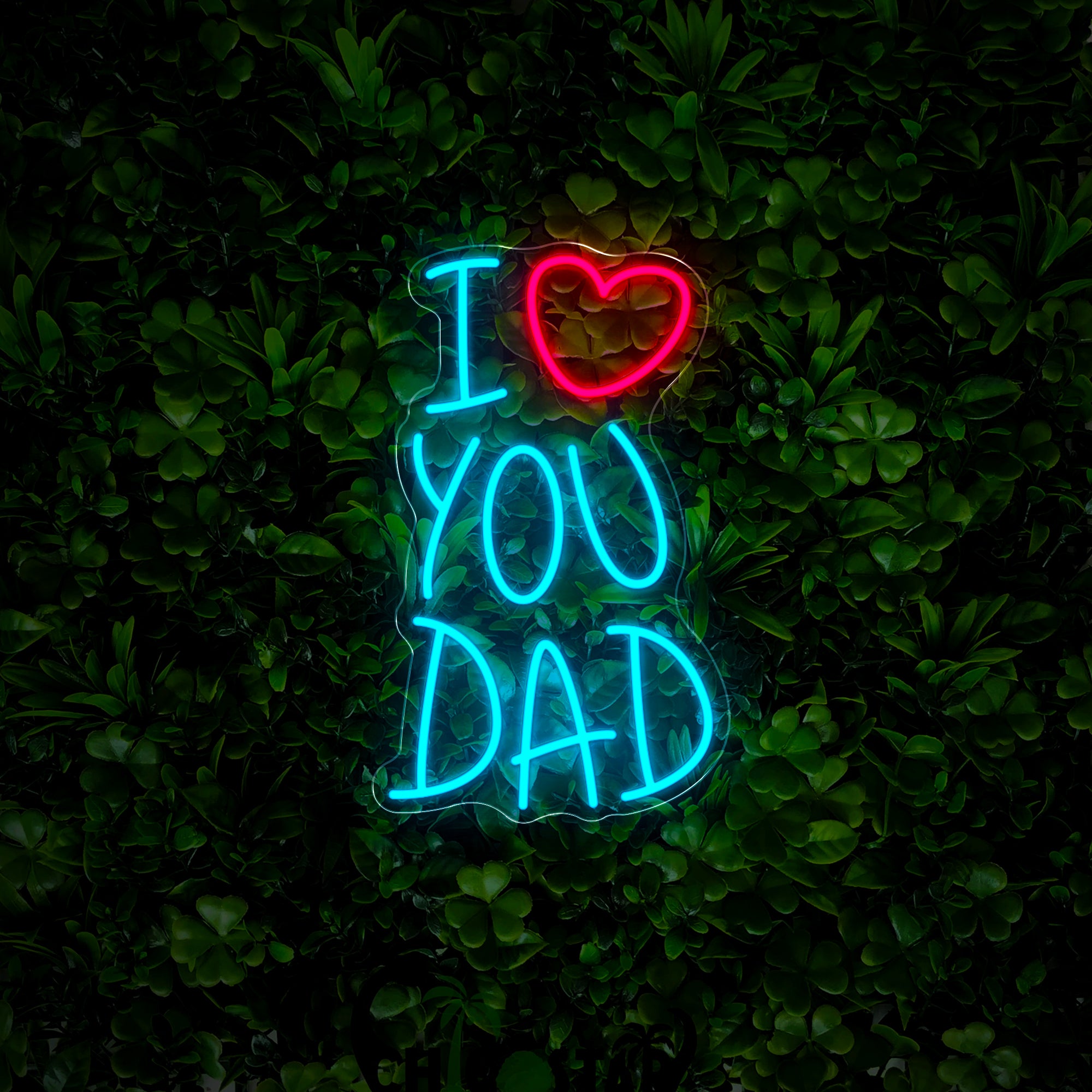 I Love You Dad Neon Sign