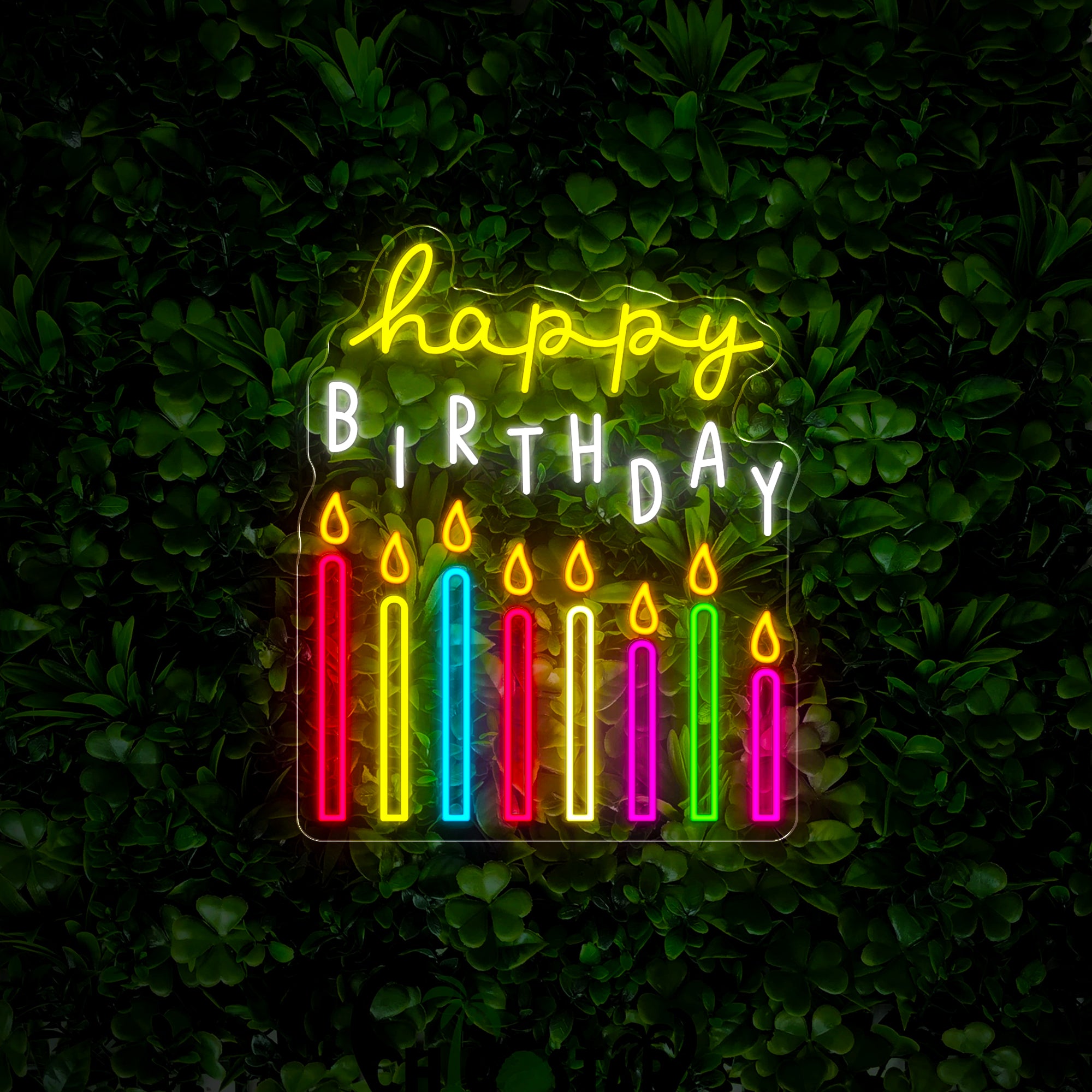 Birthday Candle Neon Sign