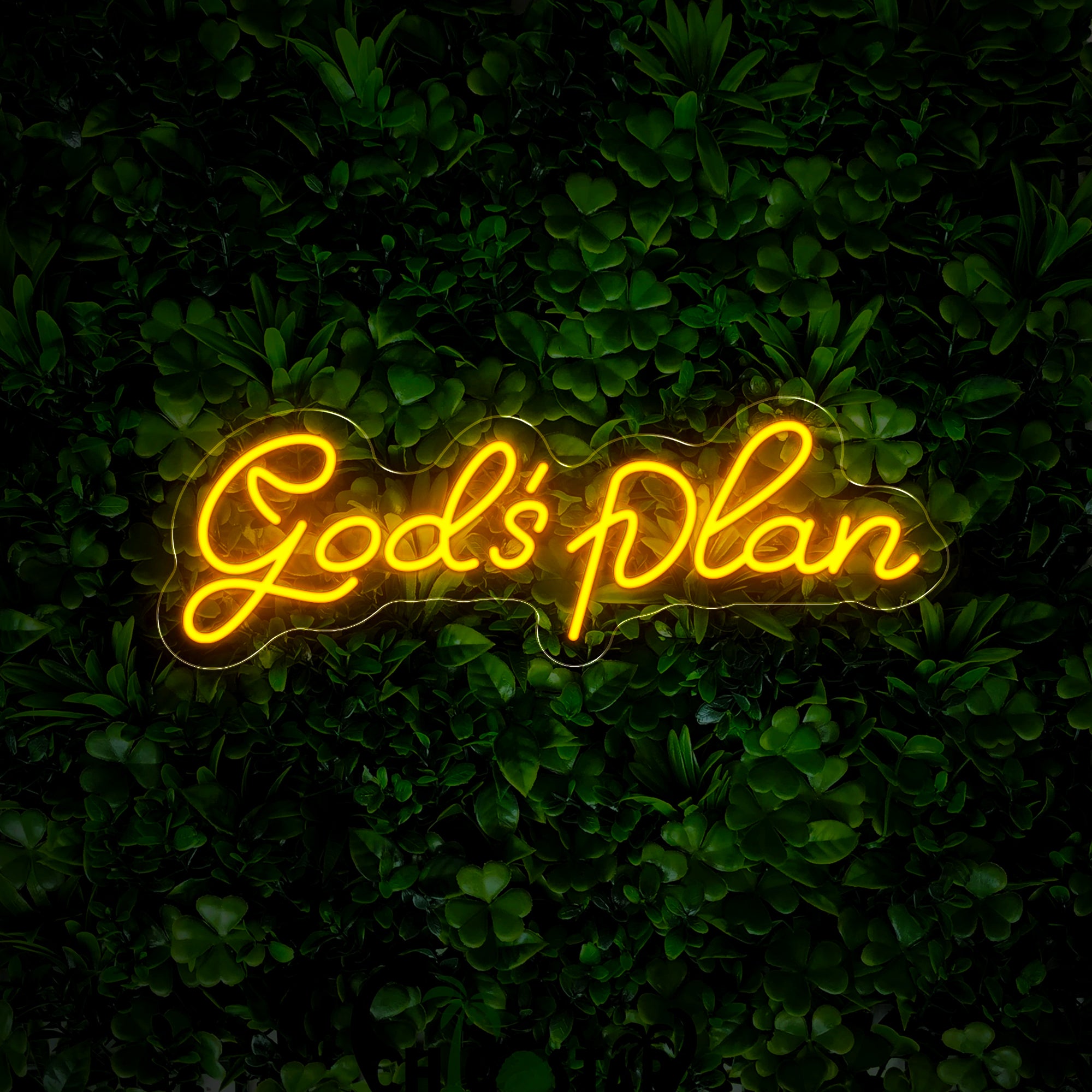 Christianity God's Plan Neon Sign