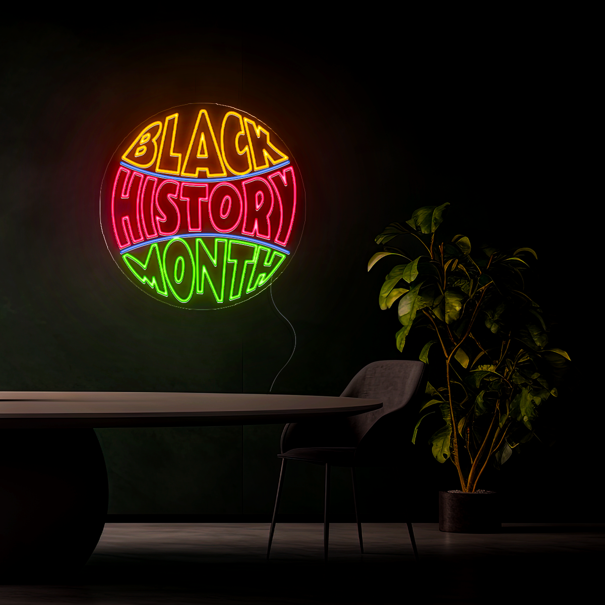 Black History Month Neon Sign