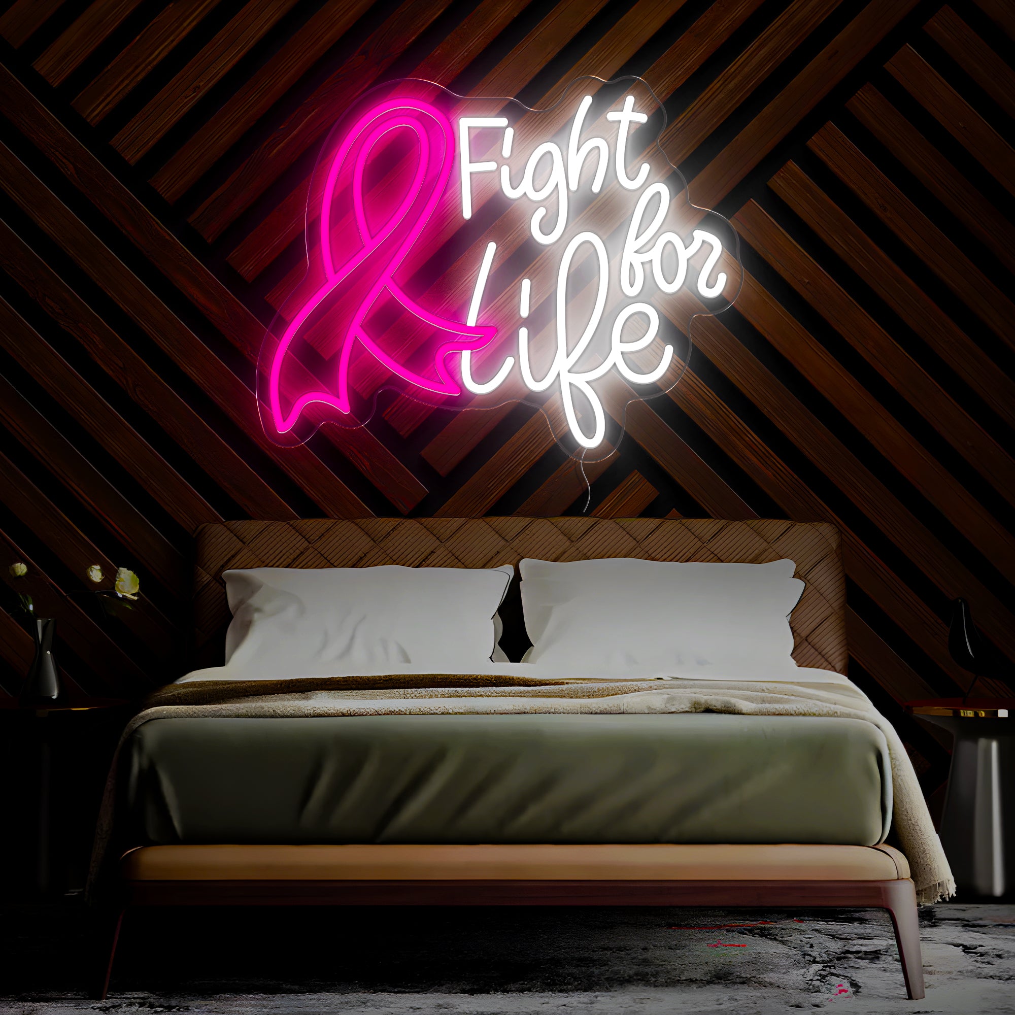 Fight For Life Neon Sign