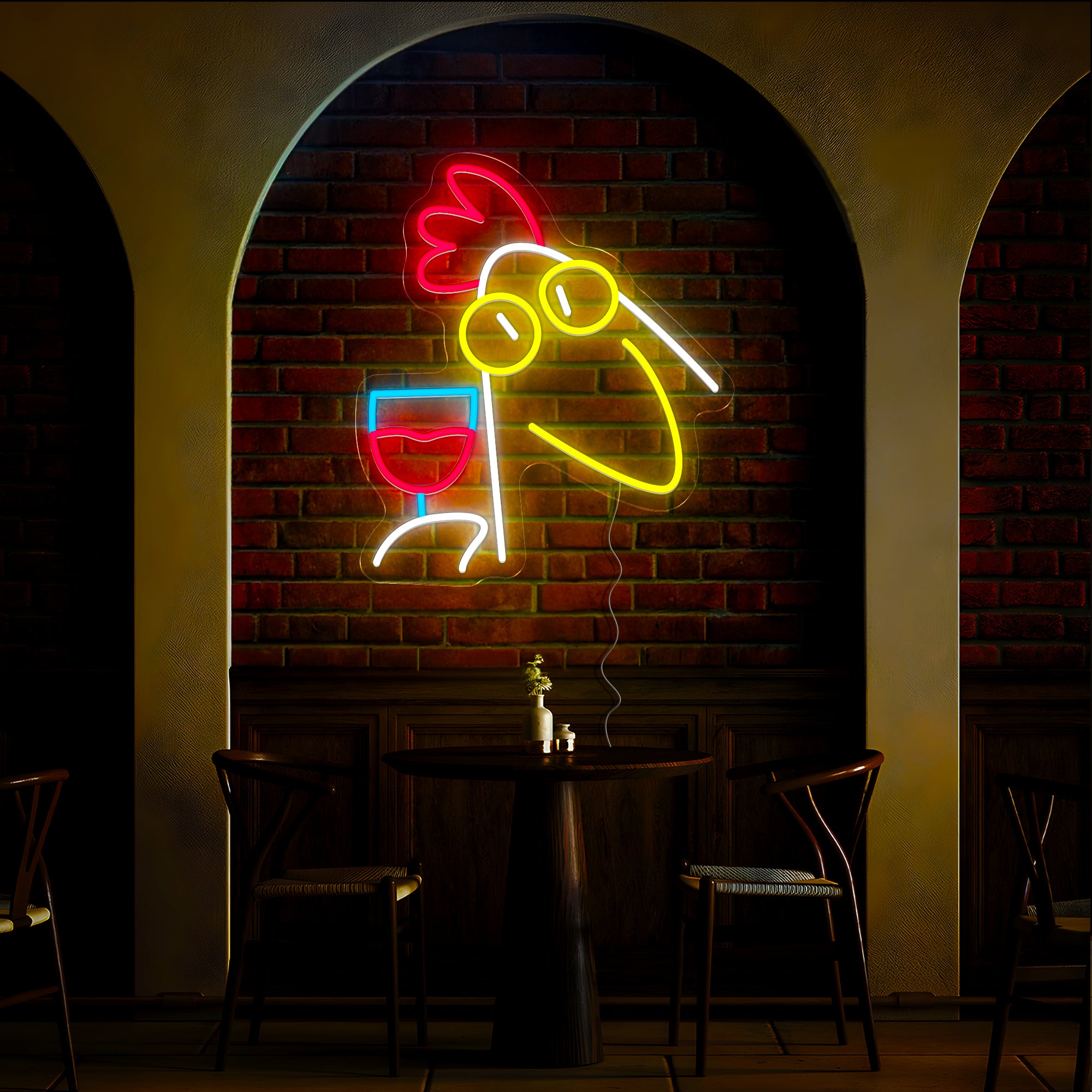 Funny Chicken Neon Sign