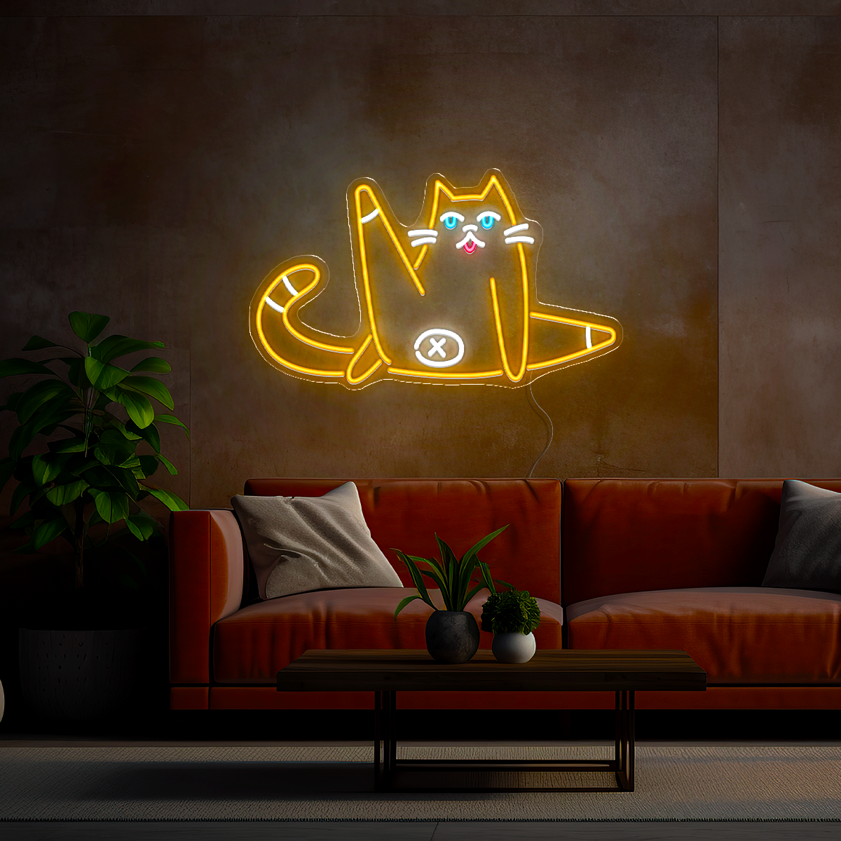 Funny Cat Neon Sign