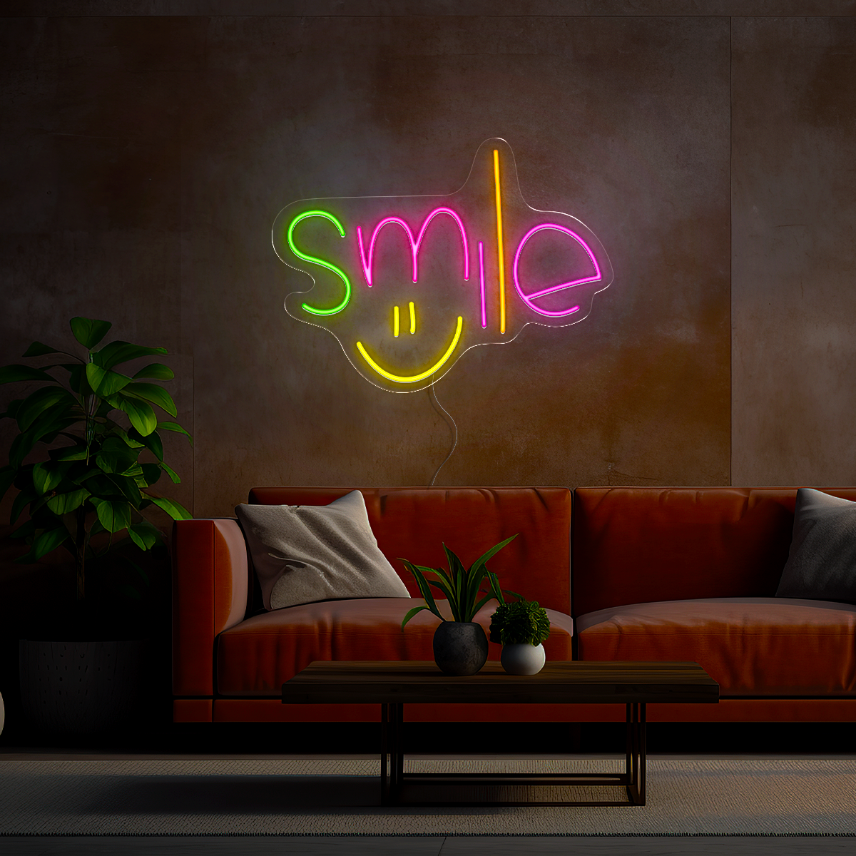 Smile Neon Sign