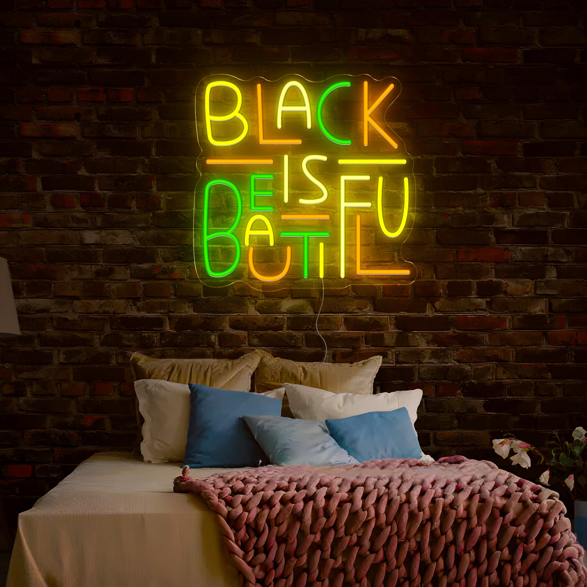 Juneteenth Black Is Beautiful Neon Sign