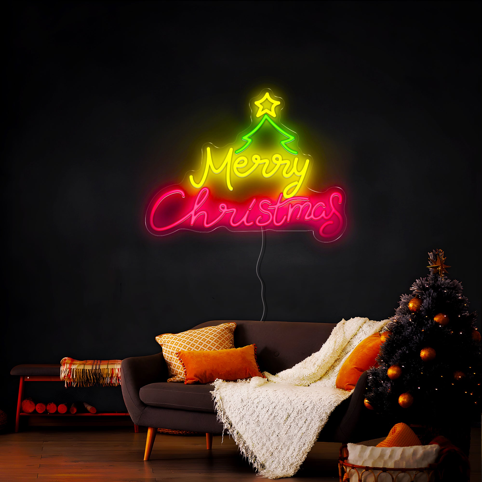 Merry Christmas Neon Sign