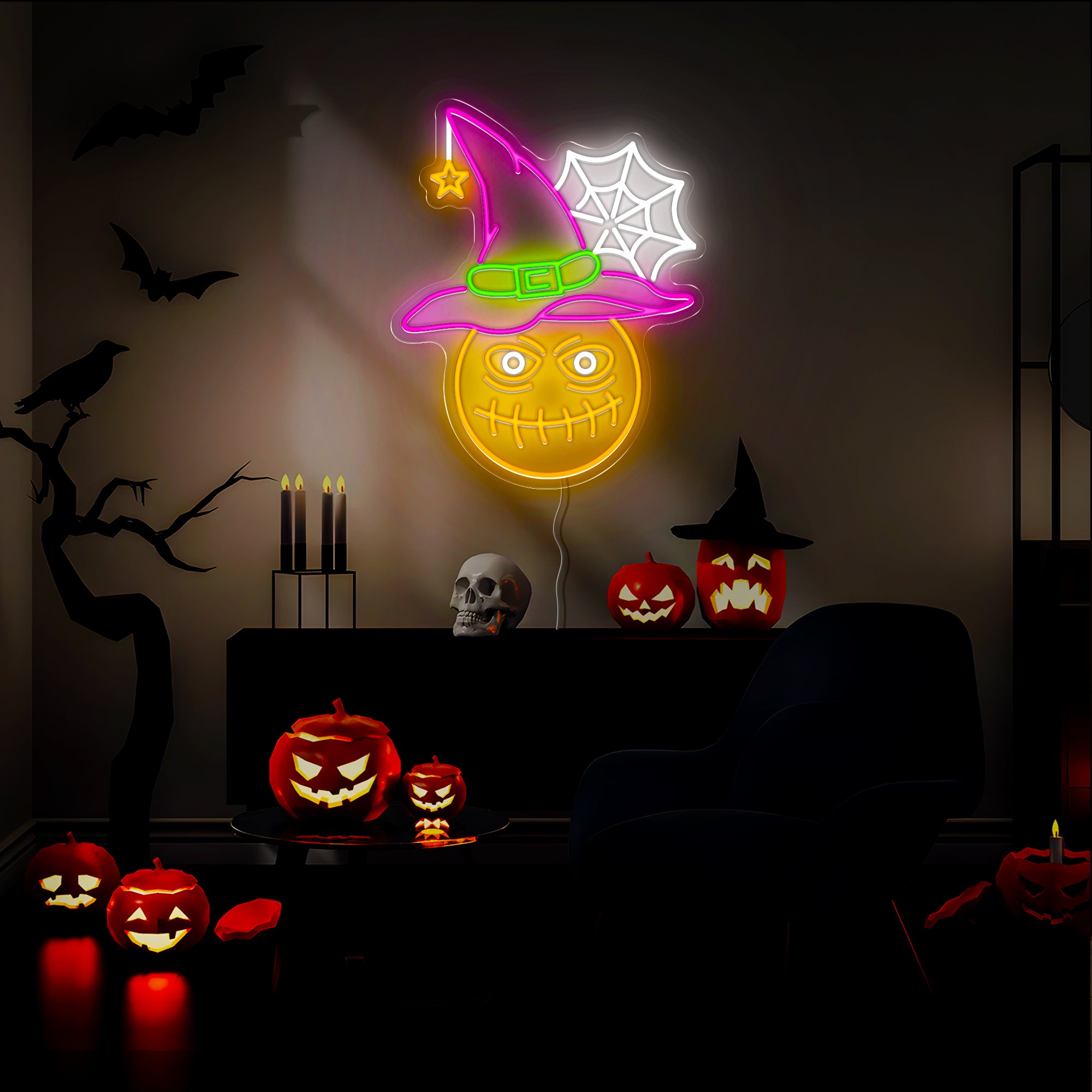 Happy Halloween Neon Sign