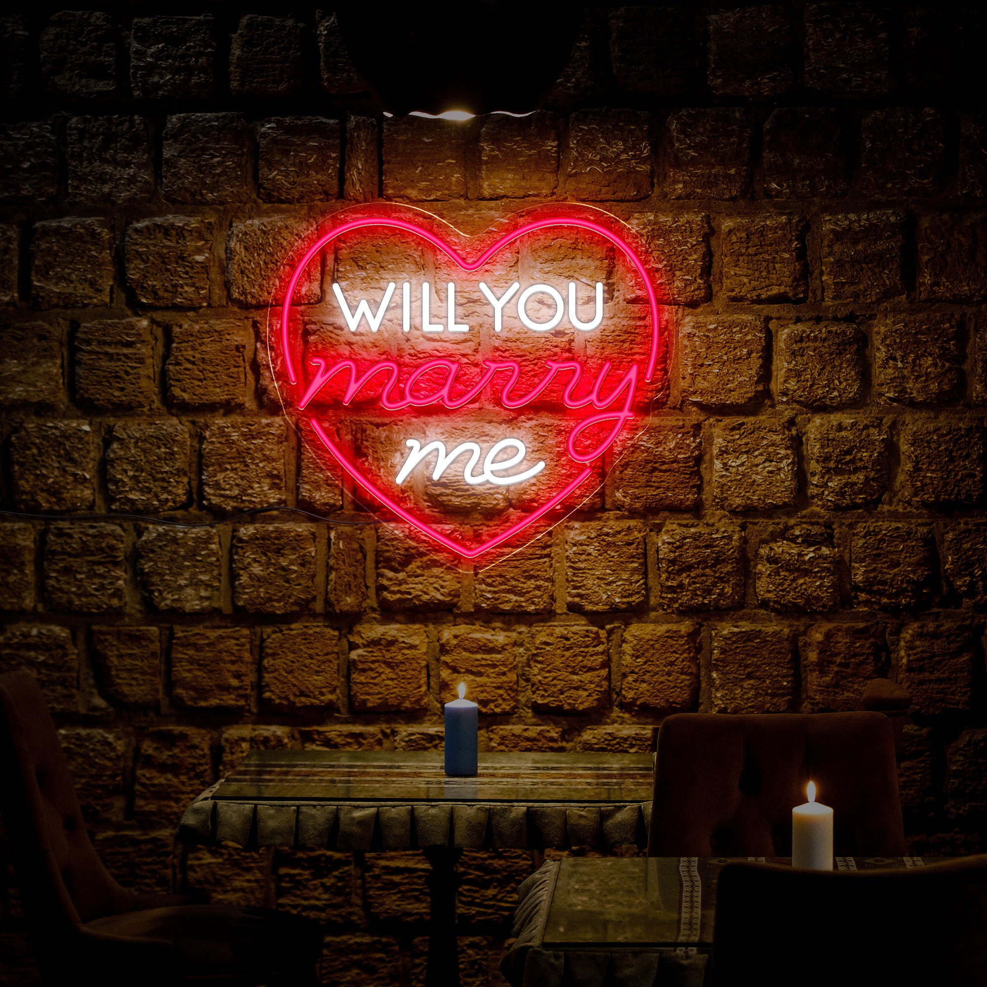 Will You Marry Me Neon Sign