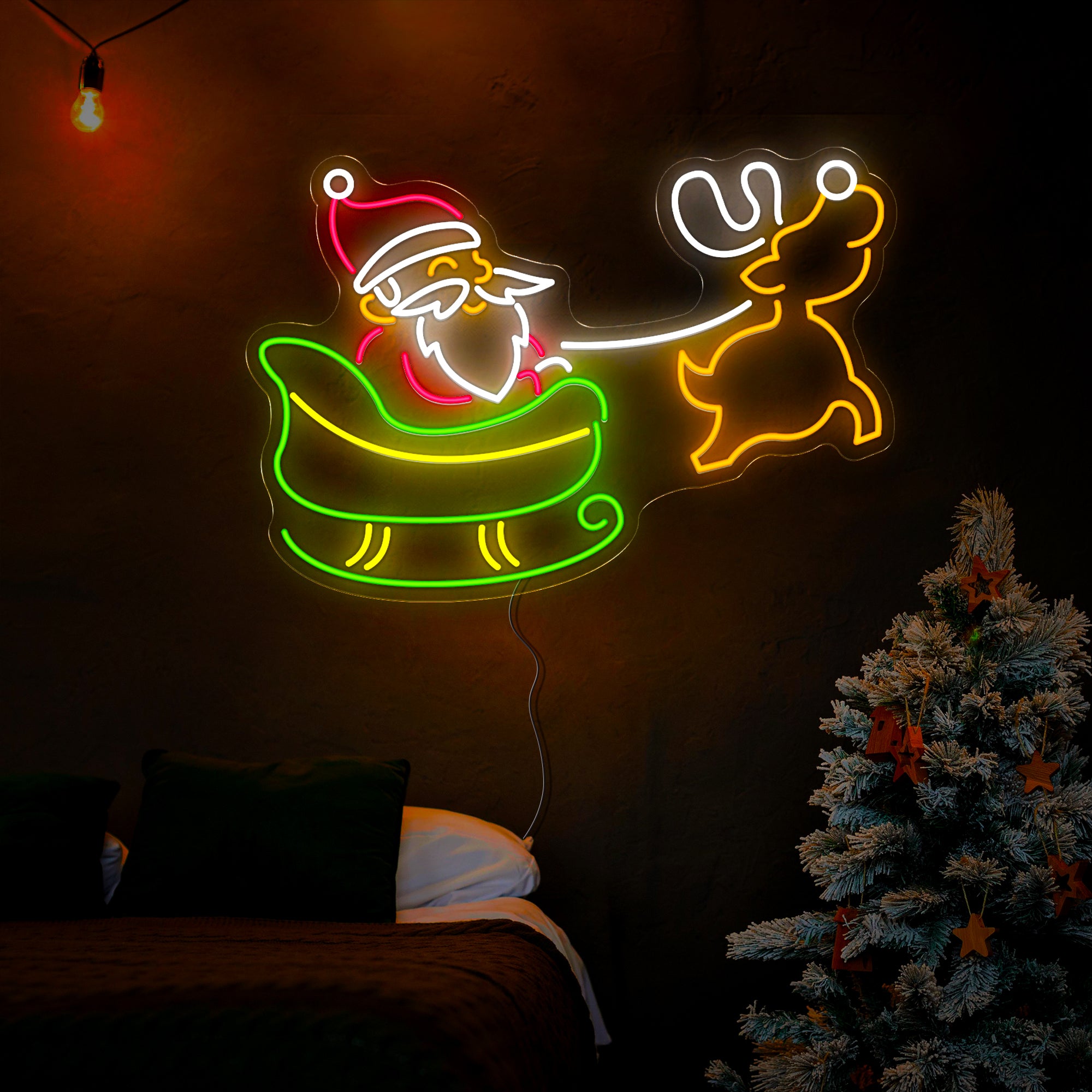 Santa Claus is Coming Neon Sign