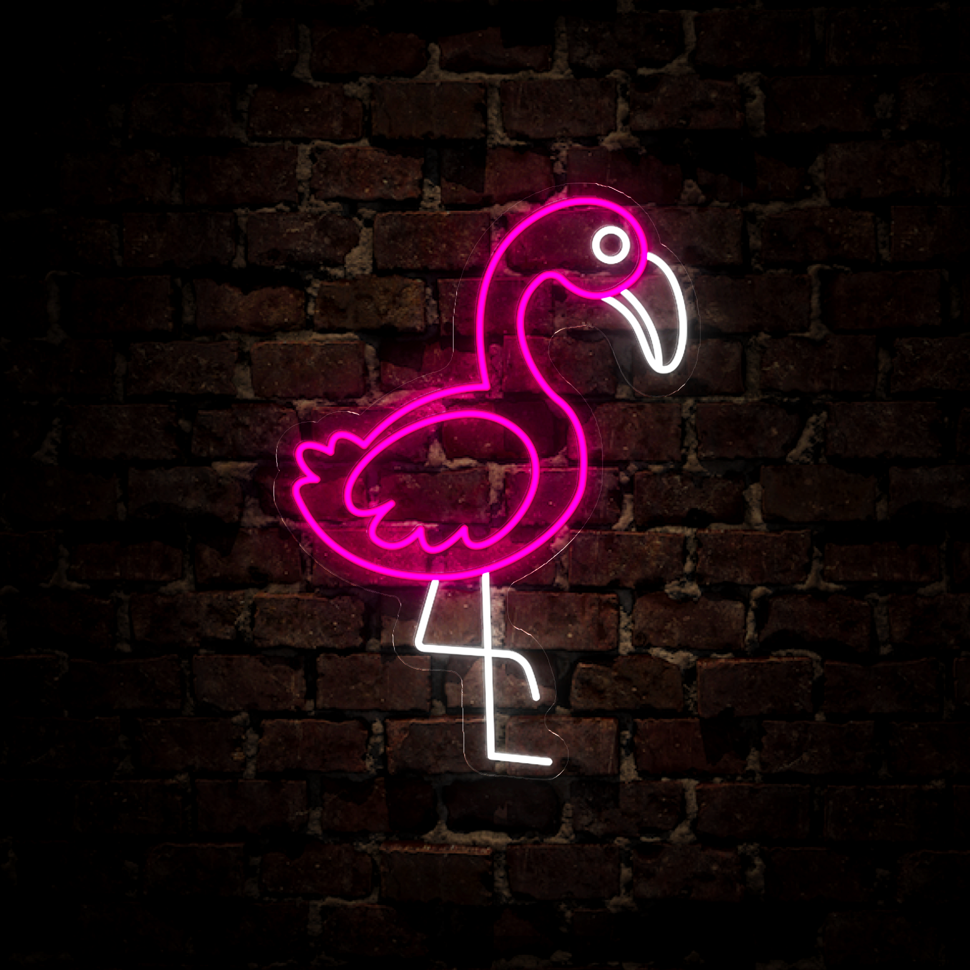 Flamingo Balloon Neon Sign