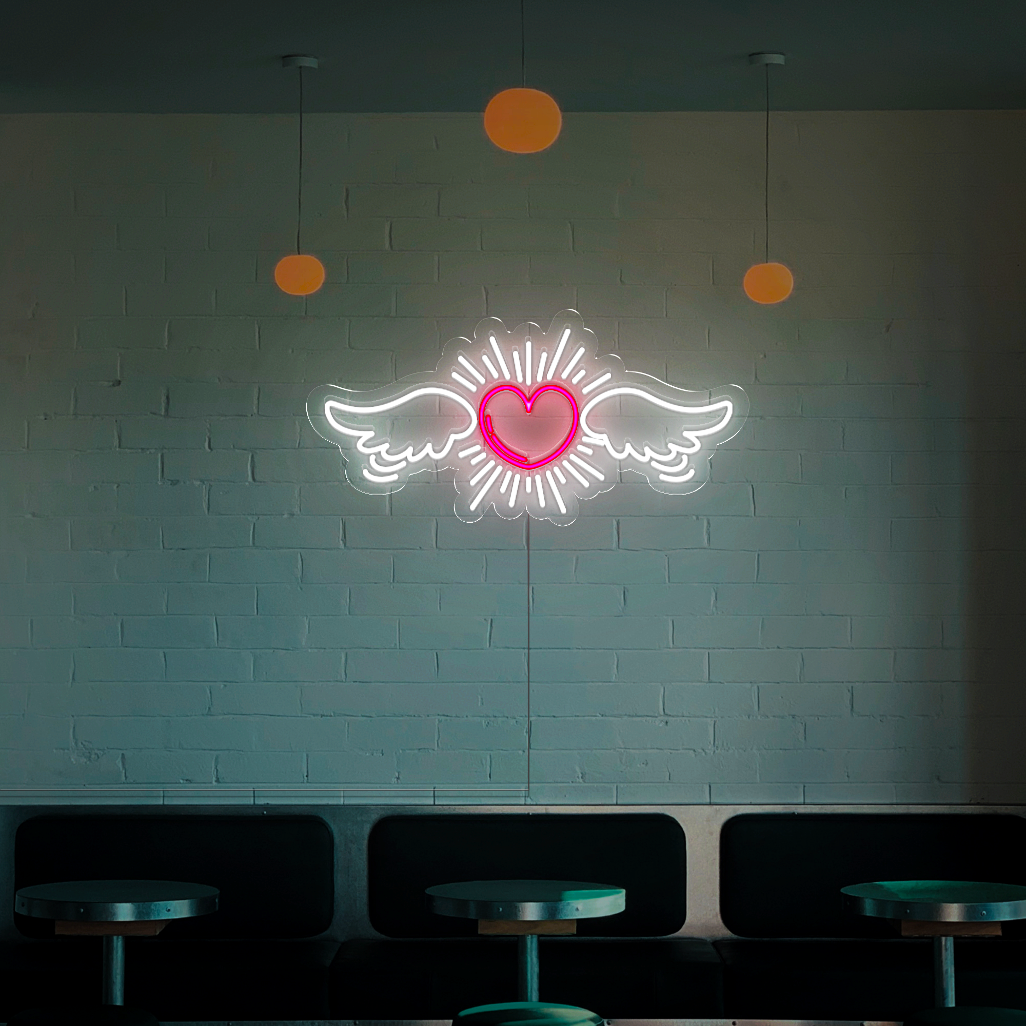 Wing Heart Neon Sign