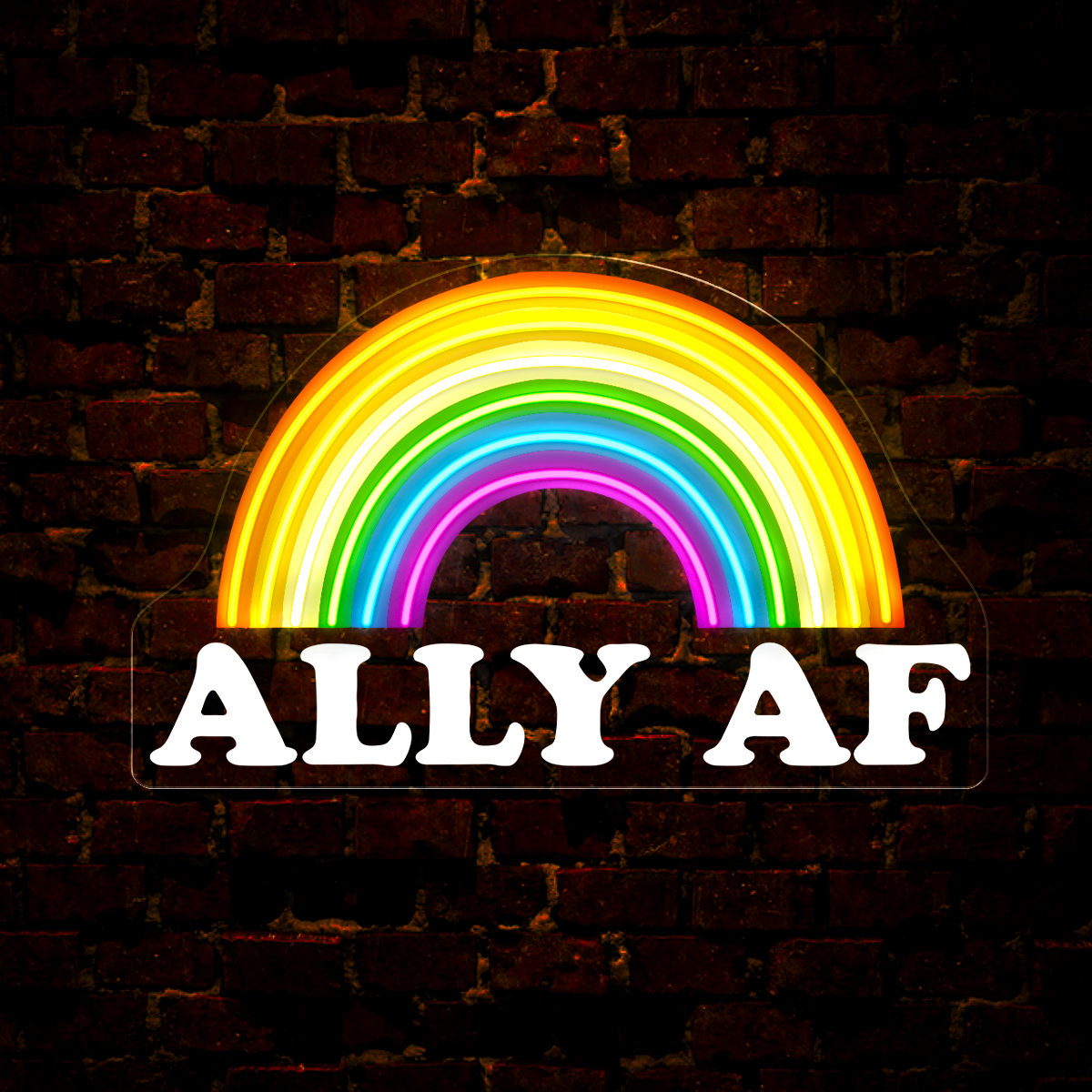 LGBT Ally AF Pride Artwork Led Neon Sign