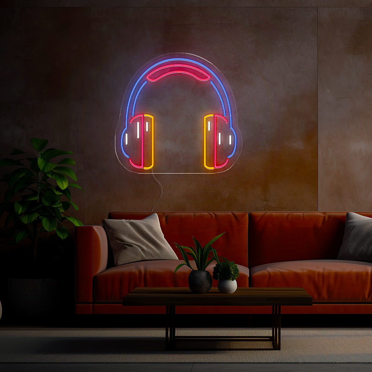 Headphone Led Neon Sign