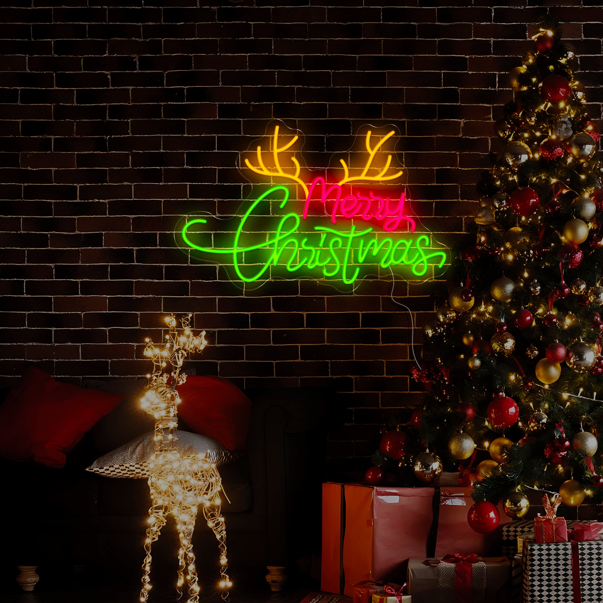 Santa Christmas led Neon Sign