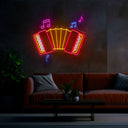 Accordion Neon Sign - Reels Custom