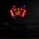 Accordion Neon Sign - Reels Custom